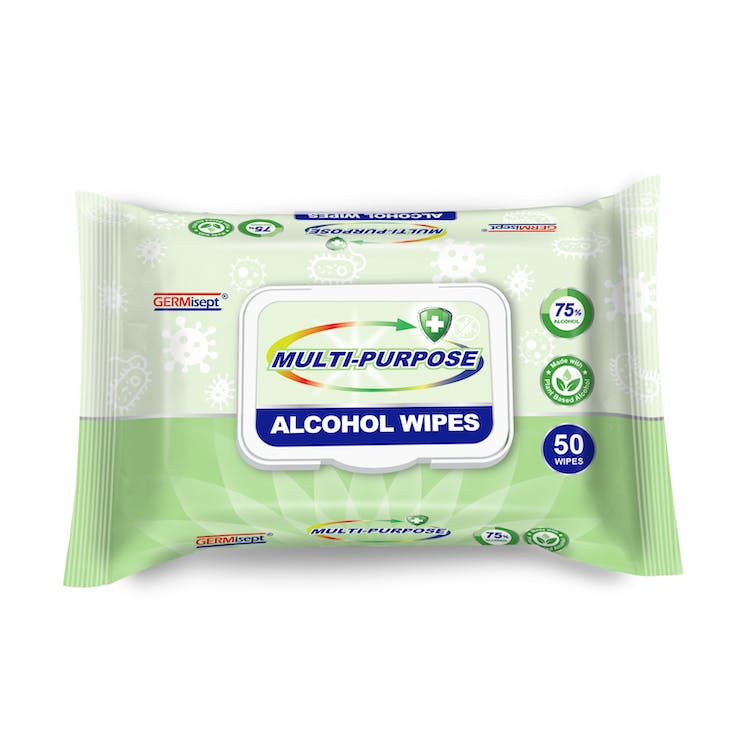 75% Alcohol Disinfecting Wipes - 50 Count 3