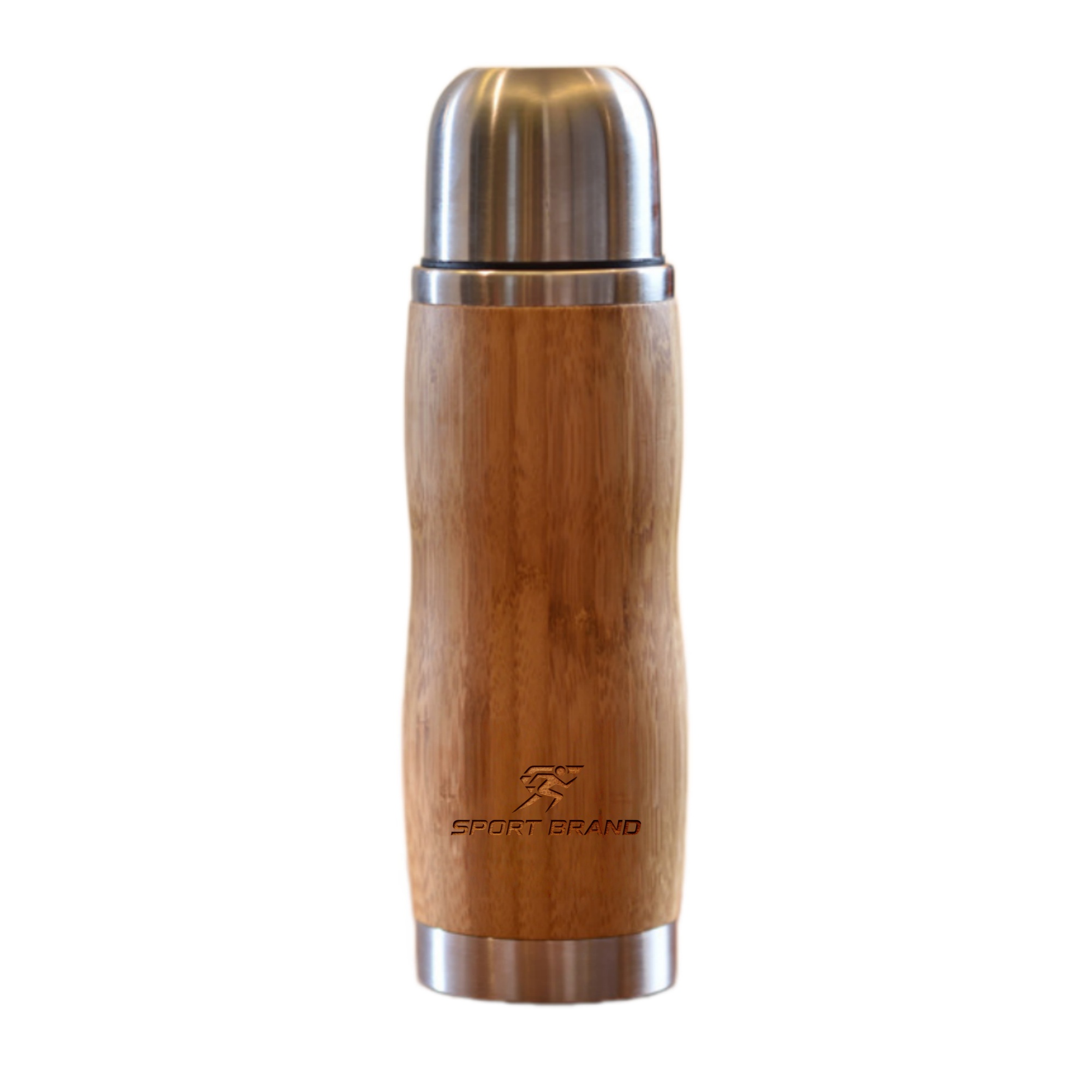 14 Oz Bamboo Vacuum Insulated Travel Tumbler