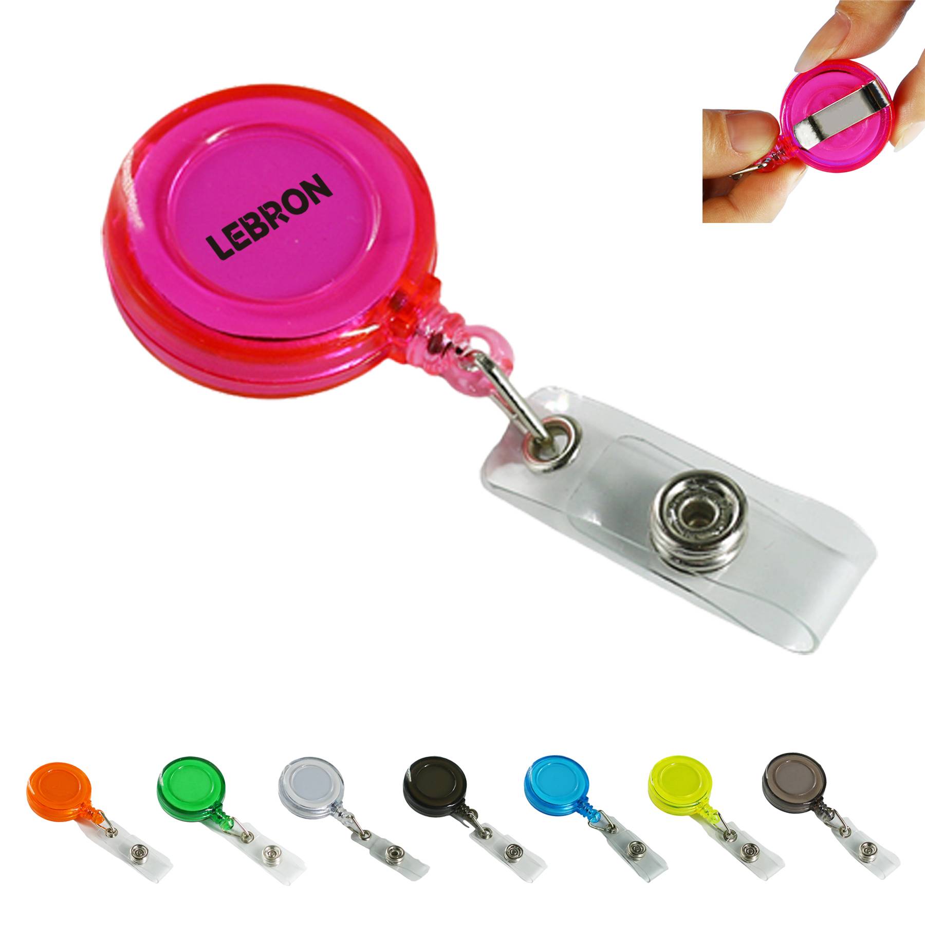 Retractable Clear Badge Holder
