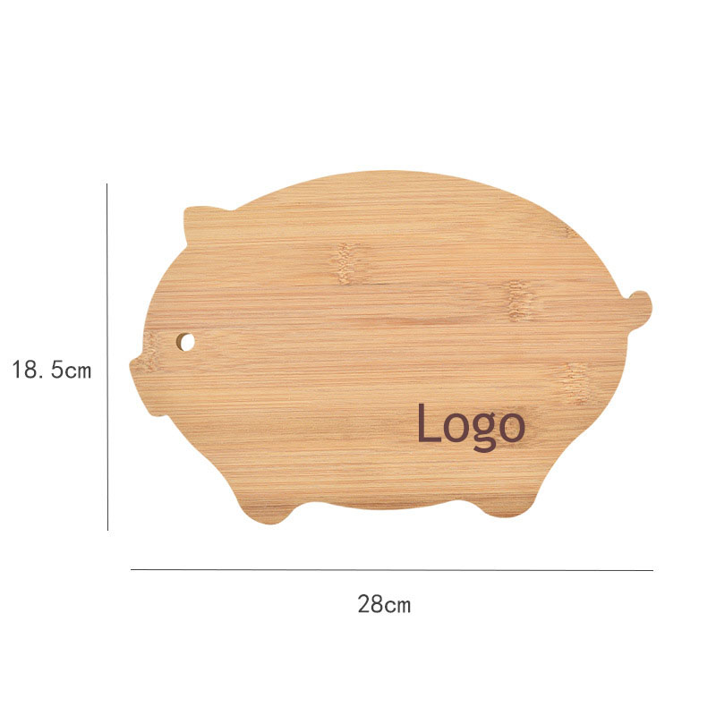 Bamboo Cutting Board - Pig Shape