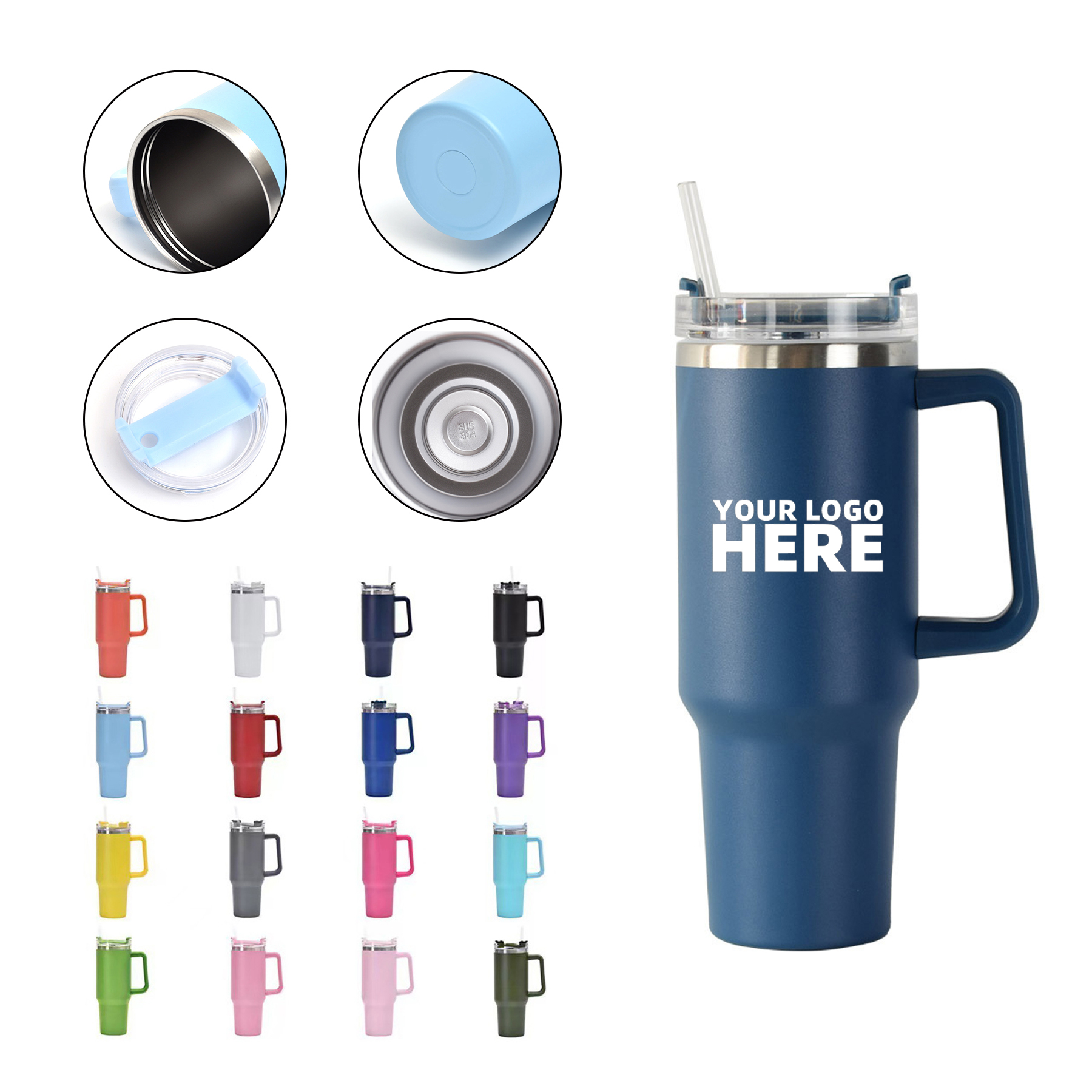 40 OZ Stainless Steel Vacuum Tumbler 4
