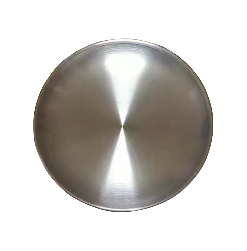 9" Round Double Layer 304 Stainless Steel Food Plates 6