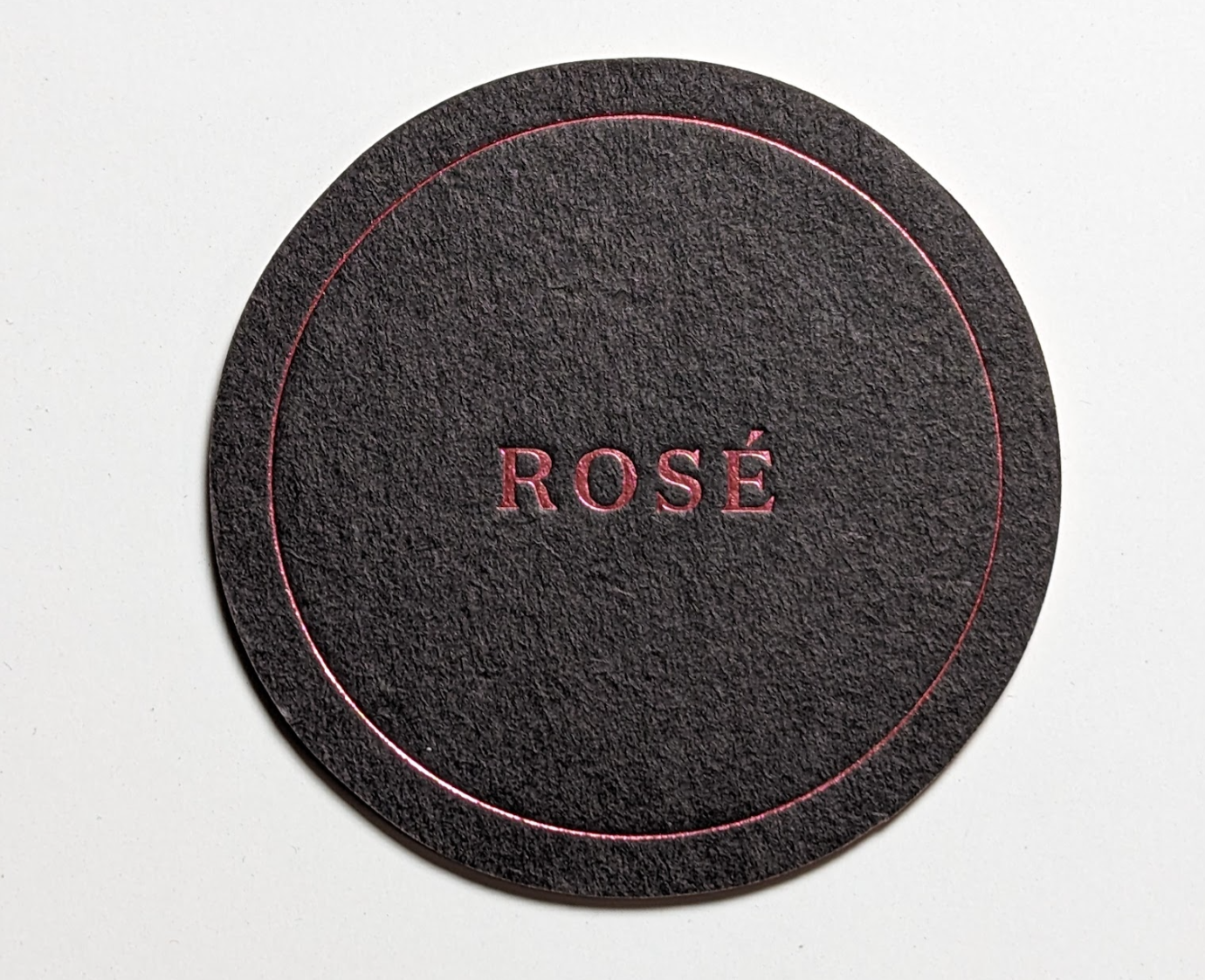 3.5" or 4" circle coasters with foil stamp 1 side Lightweight 40pt 8