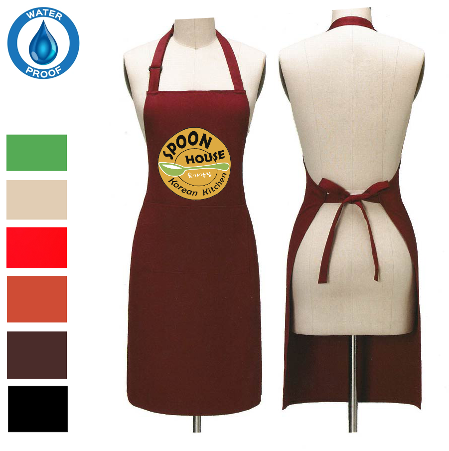 12 oz. Waterproof Woven knitted Kitchen Aprons w/ 2 Pockets