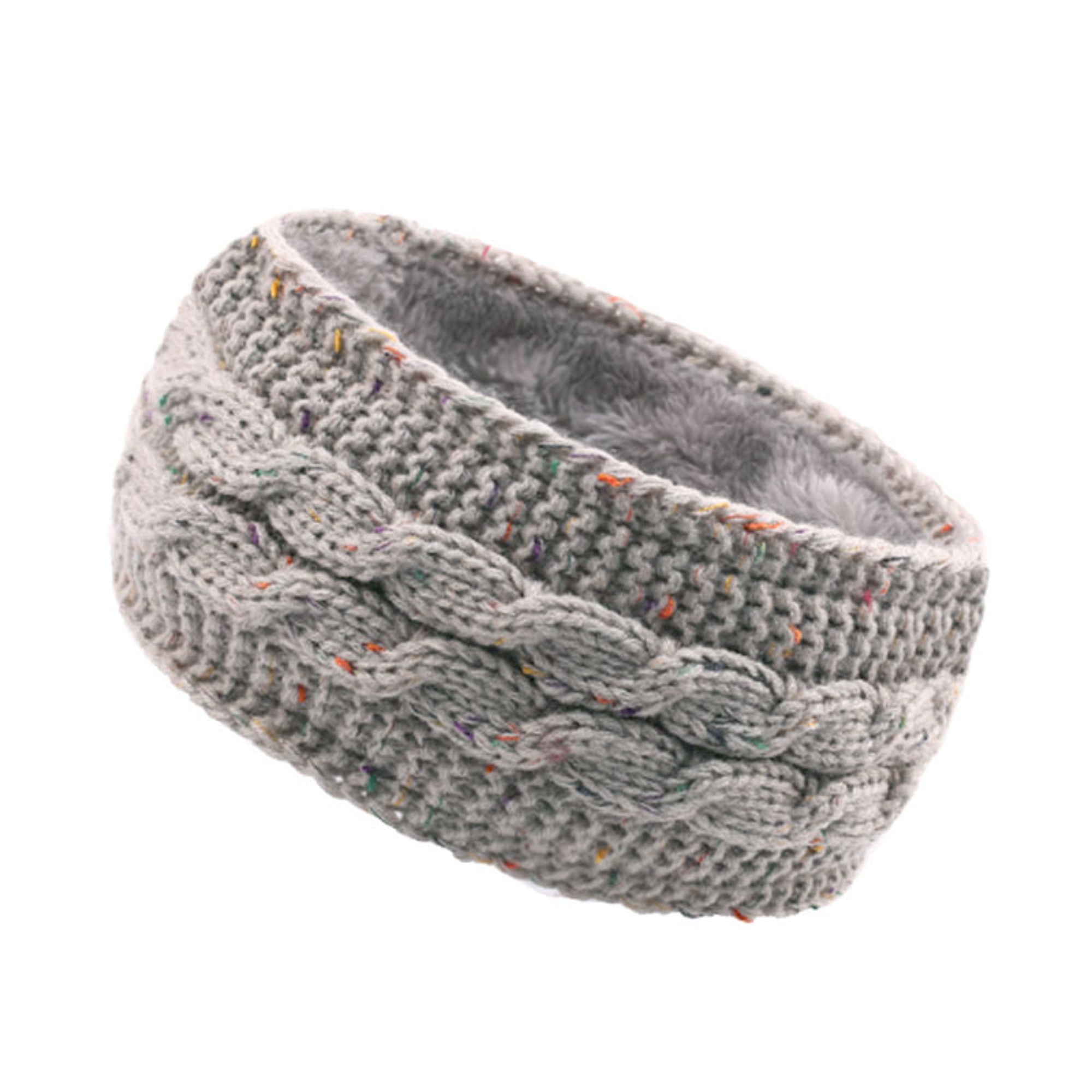 Fleece Lined Knitted Headband Ear Warmer for Women 29
