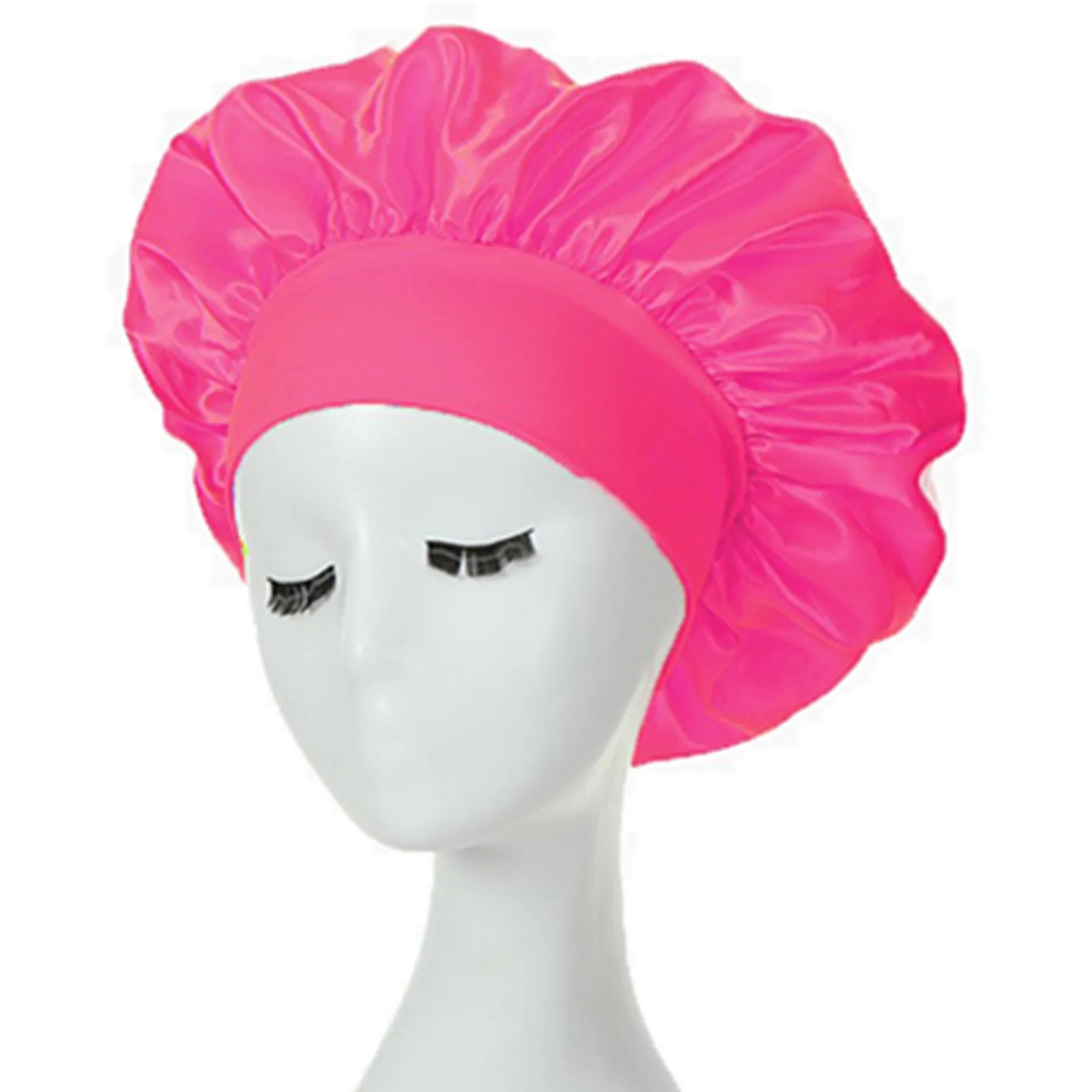 Large Satin Silk Bonnet Sleep Cap 18