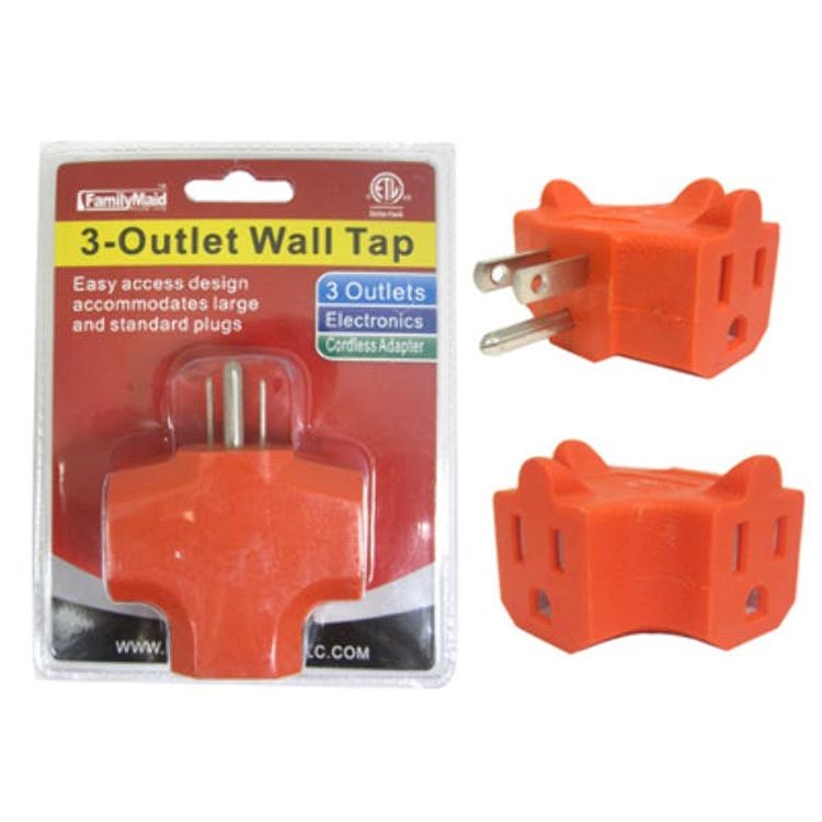 3 Outlet Wall Adapters - ETL Rated 3