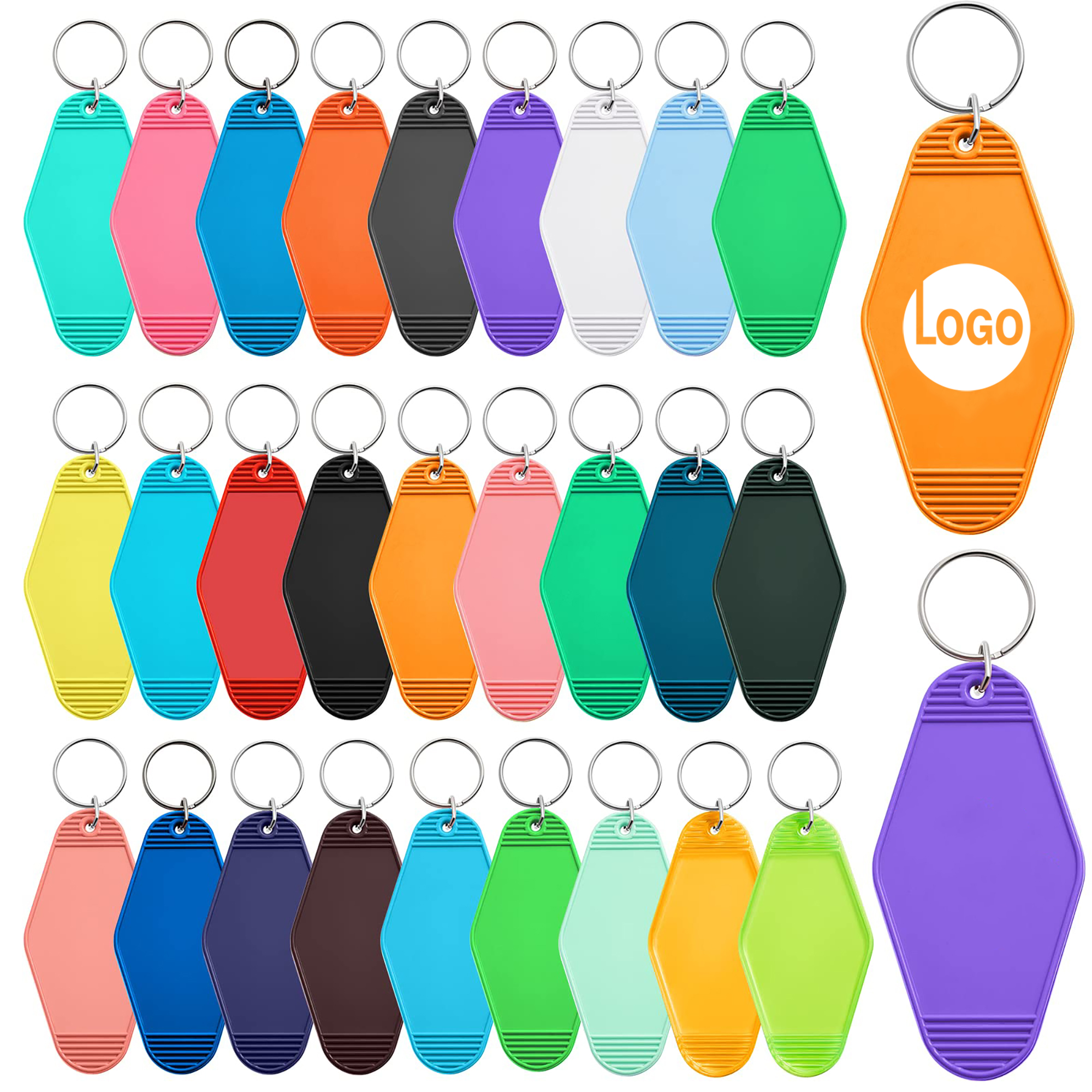Durable Plastic Diamond Key Tag 8