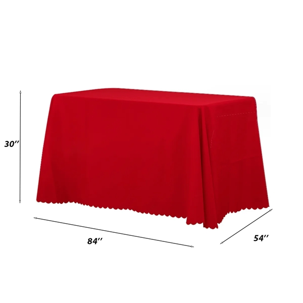 7FT Polyester Poplin Table Throw w/ Custom Imprint