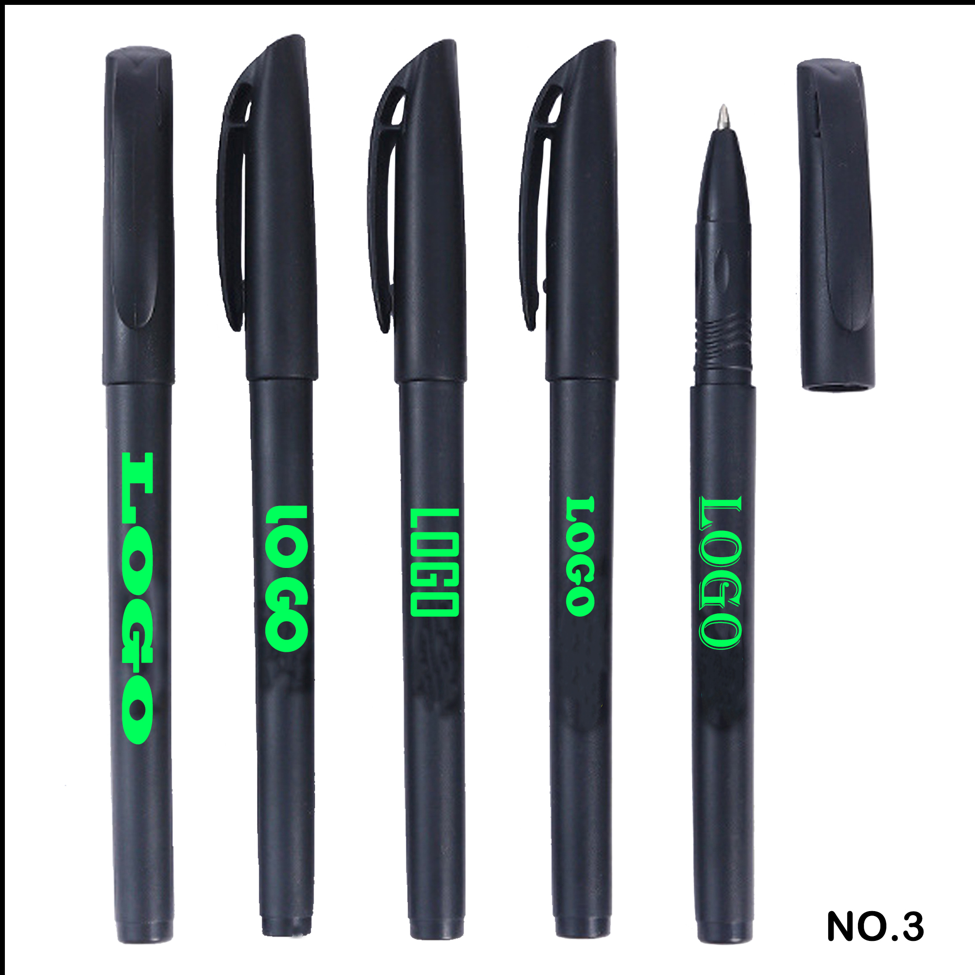Frosted Matte Black Gel Pen 2