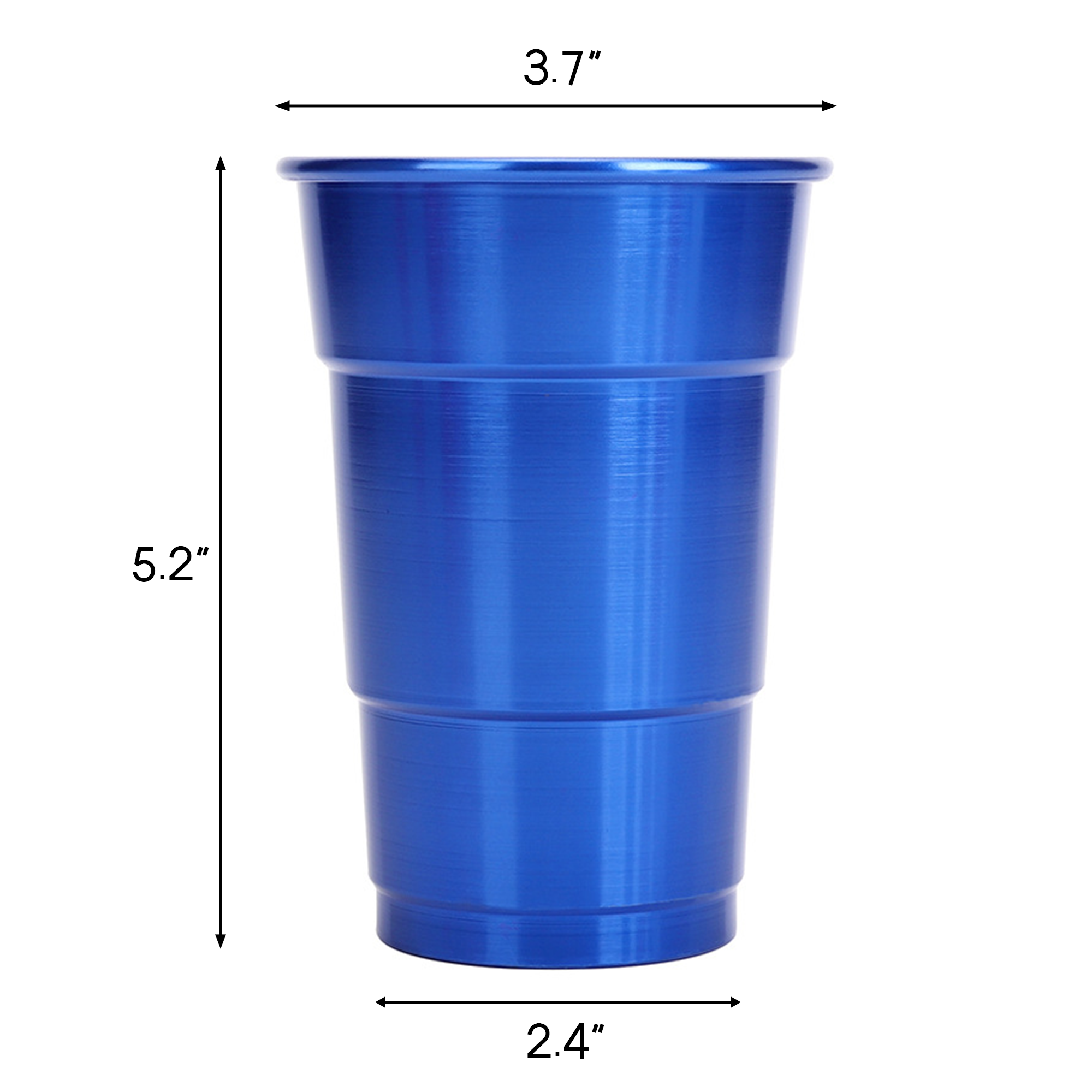 17oz Reusable Metal Beer Cups 6