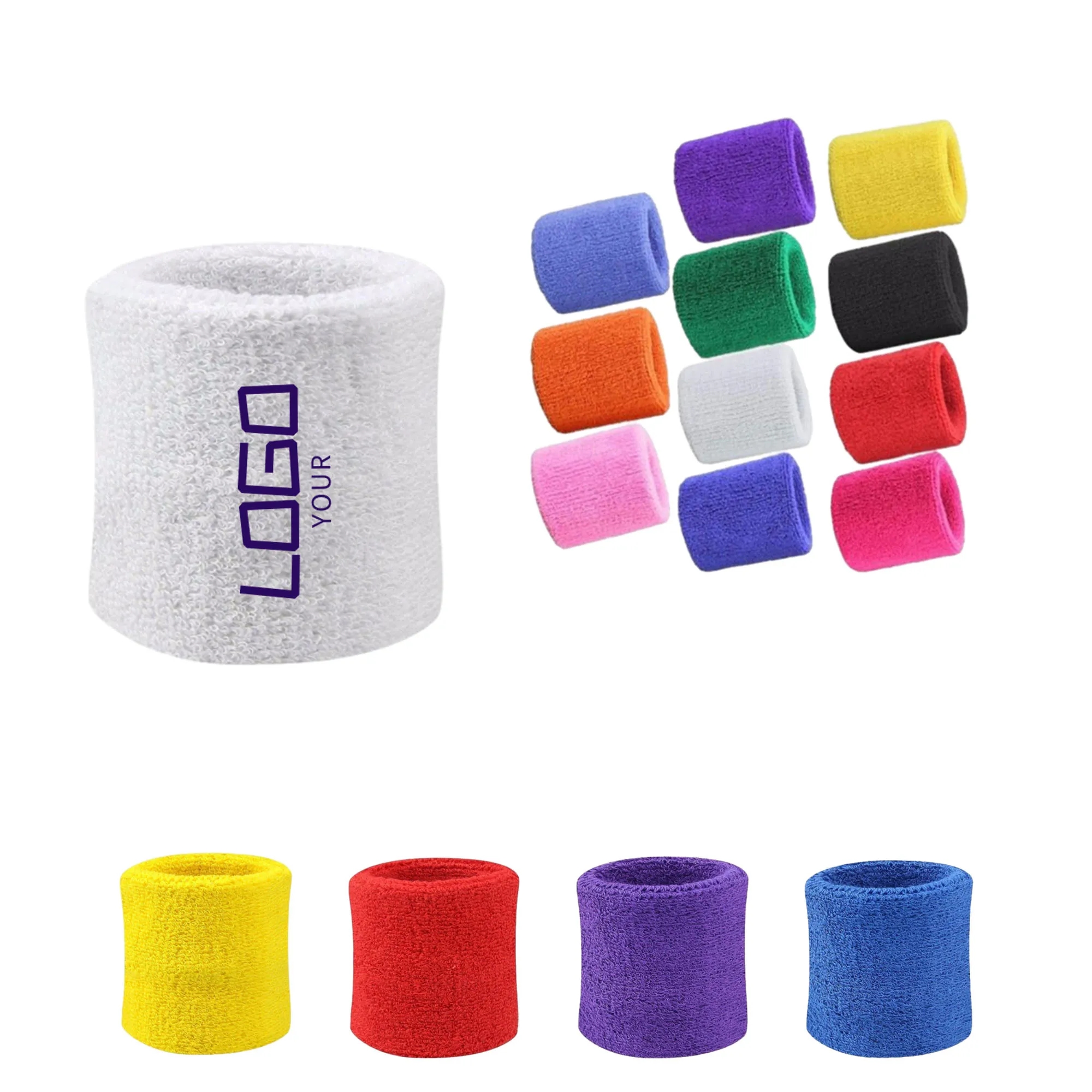 Athletic Cotton Wrist Sweatbands
