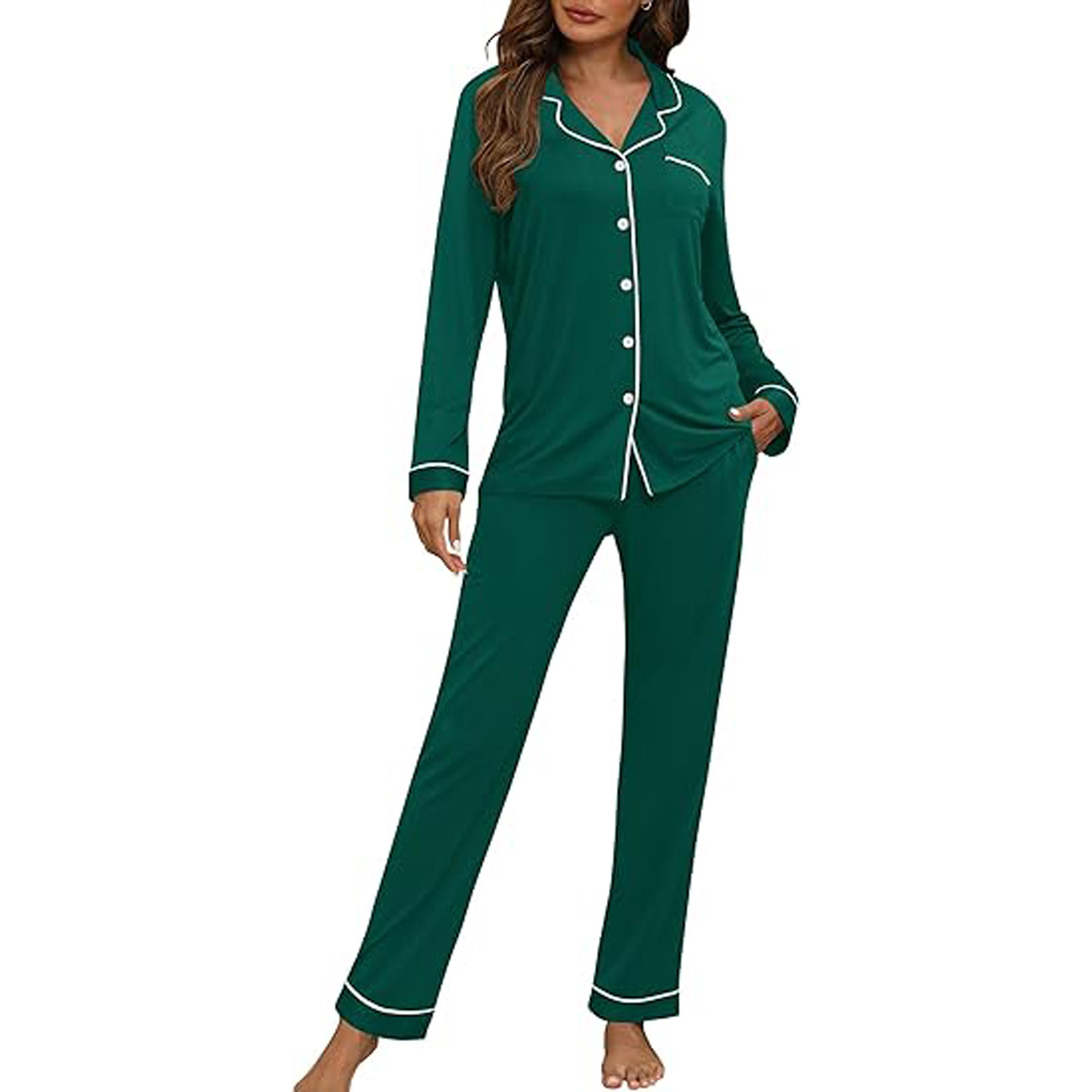 Women's Long Sleeve Pajama Set 15