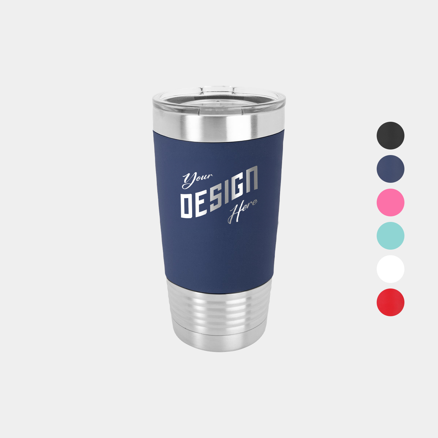 20 oz Polar Camel® Stainless Steel Insulated Silicone Grip Tumbler