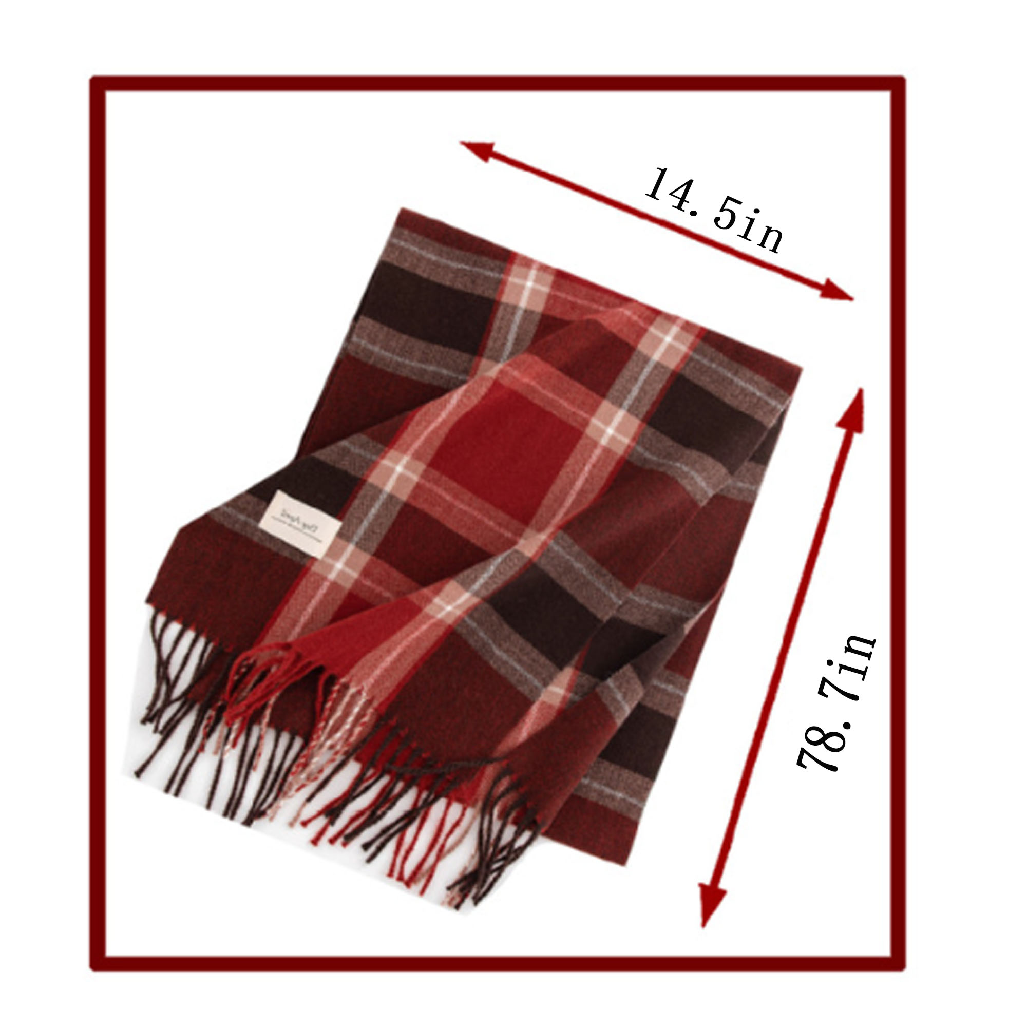 Imitation Cashmere Festive Plaid Scarf ?C Perfect For The Holiday Season 6