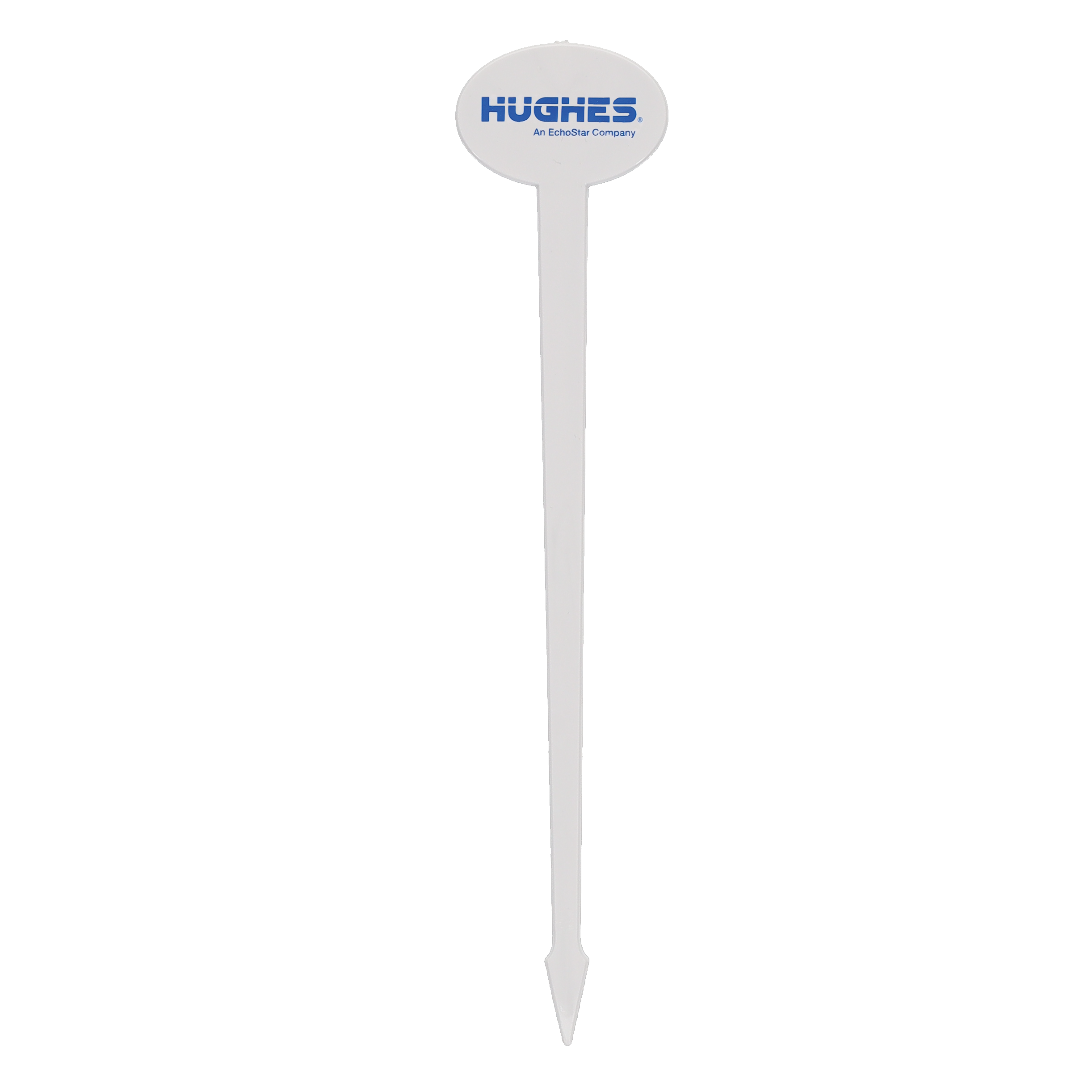 Plastic Drink Stirrer 6.000" Oval White Tradition Print 6