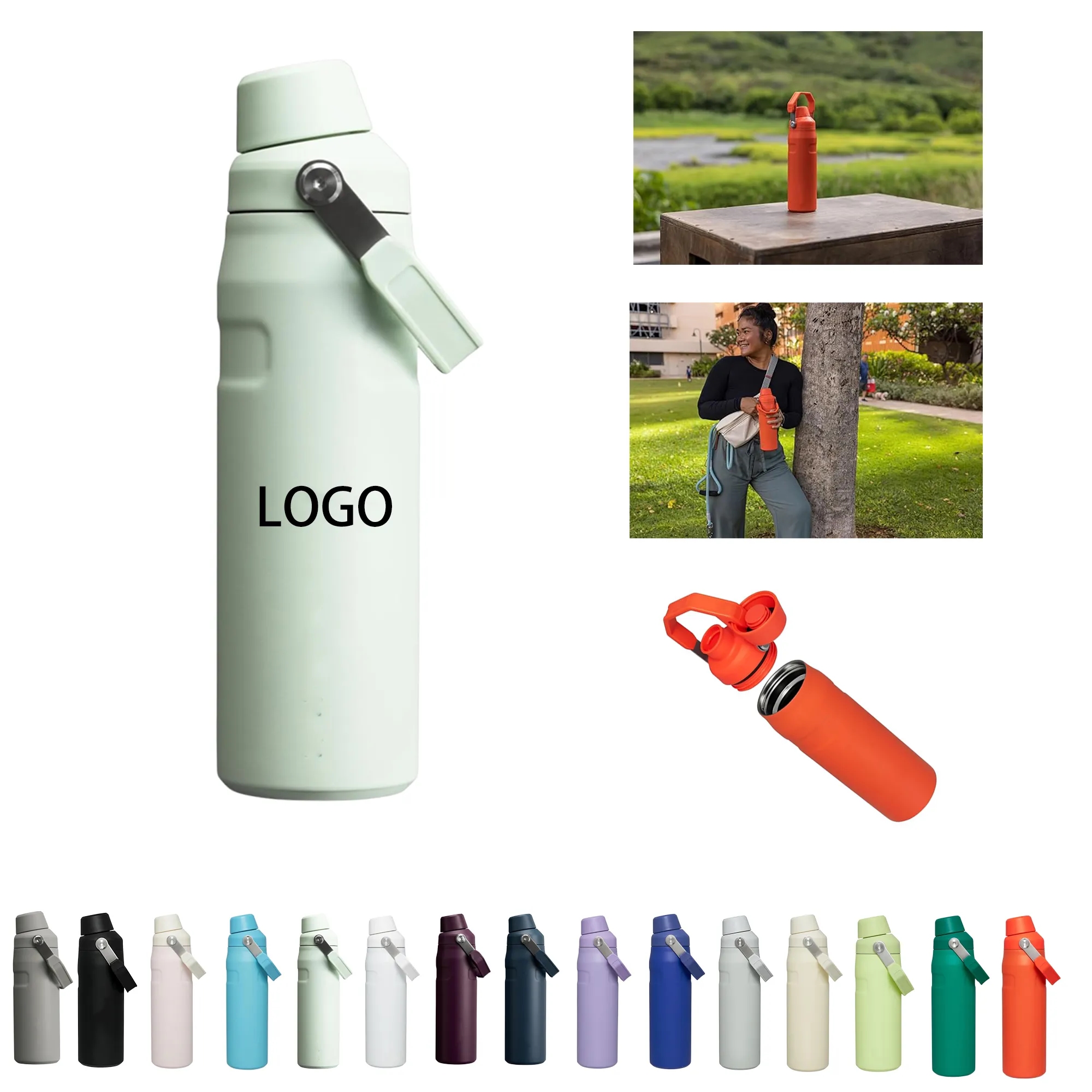 24OZ Angled Spout Cap Water Bottle