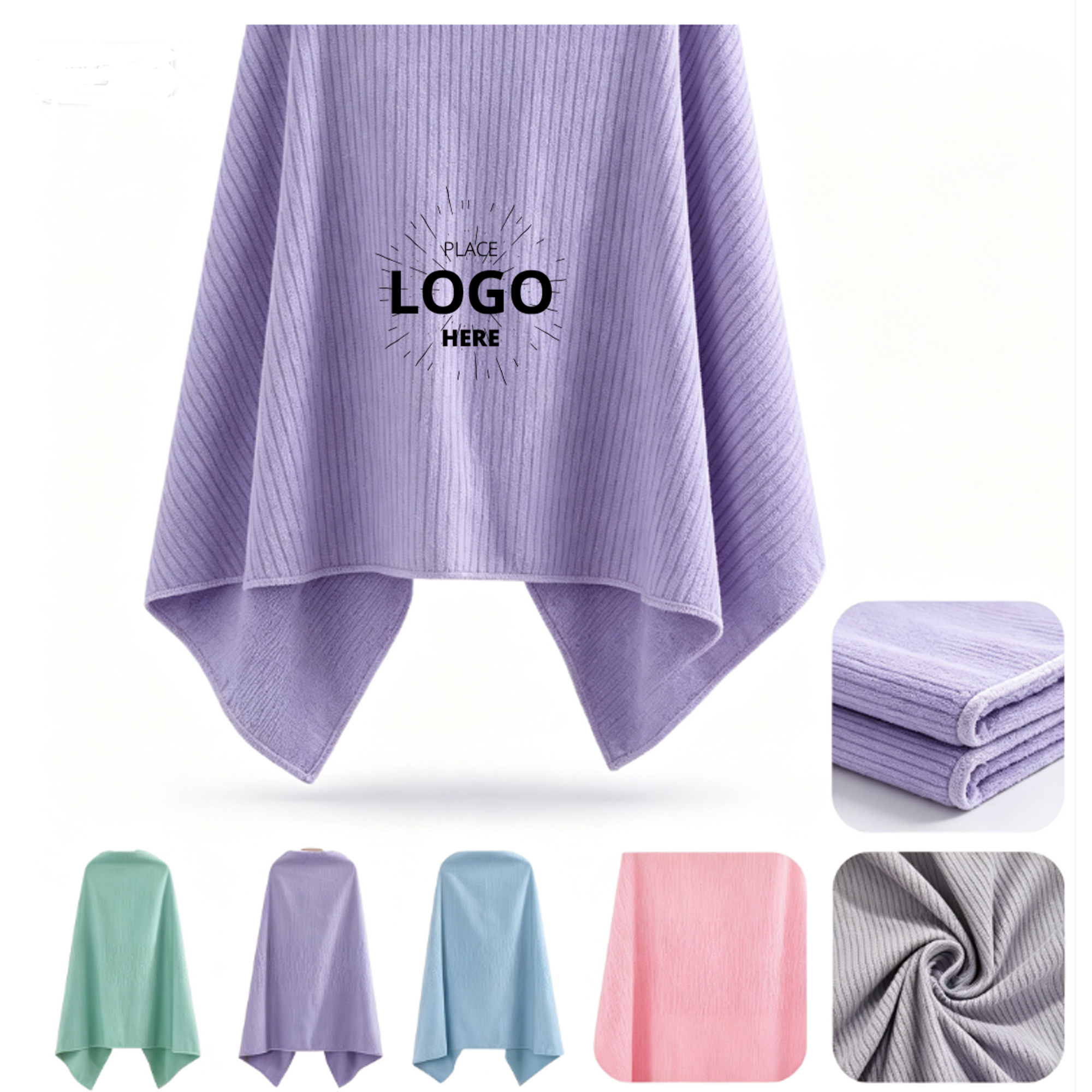 Lightweight Custom Beach Bath Towel 2