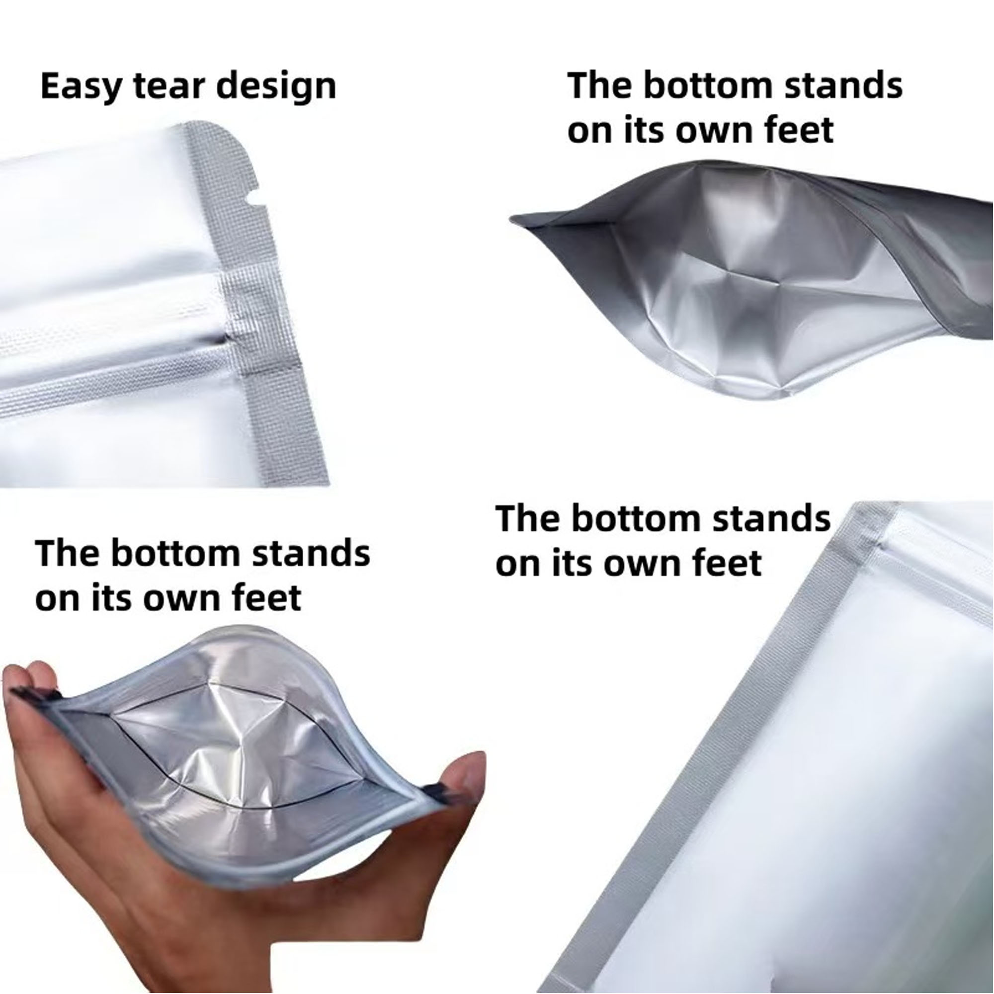 Premium Aluminum Foil Food Stand-Up Packaging Pouch 10