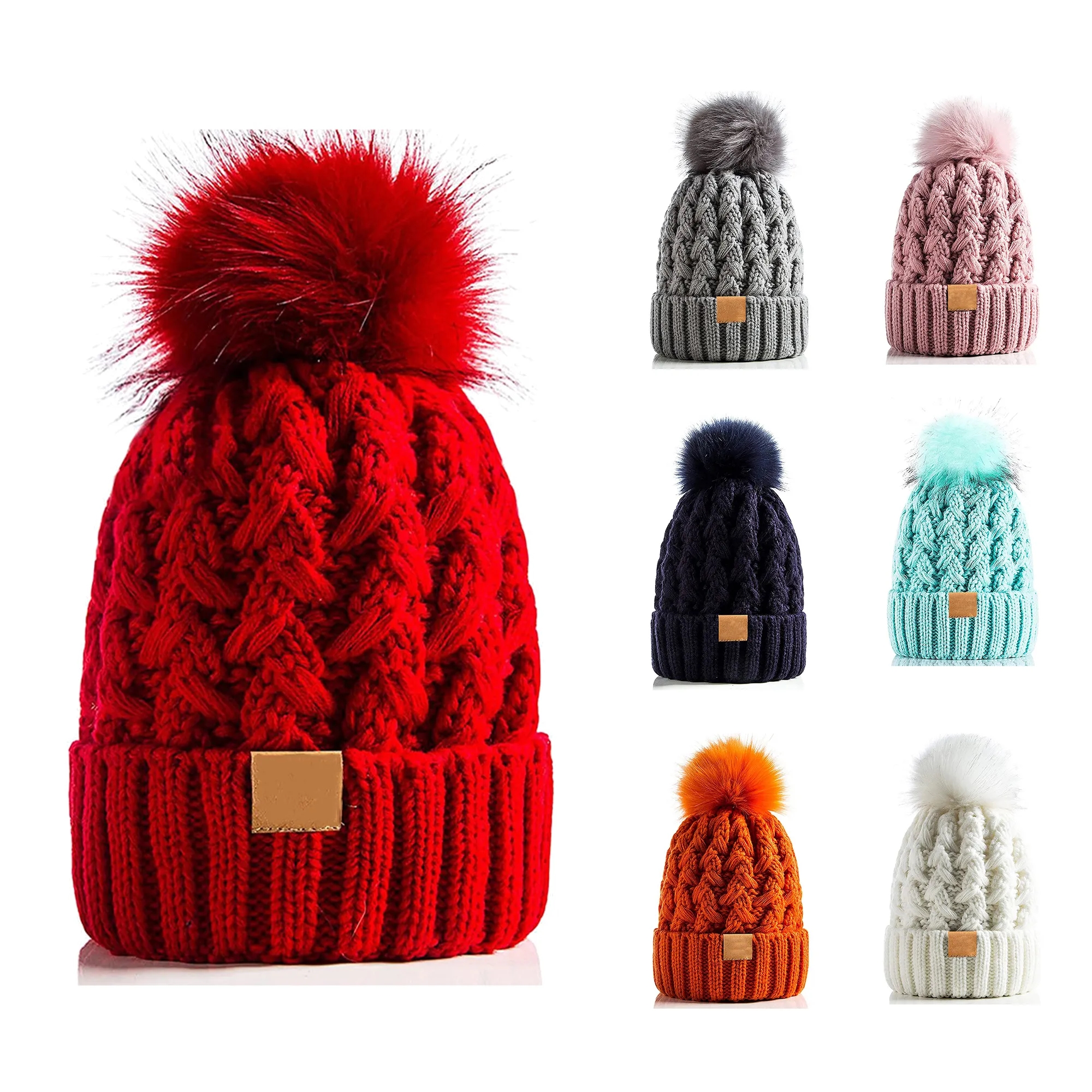 Beanie Hat with Pom