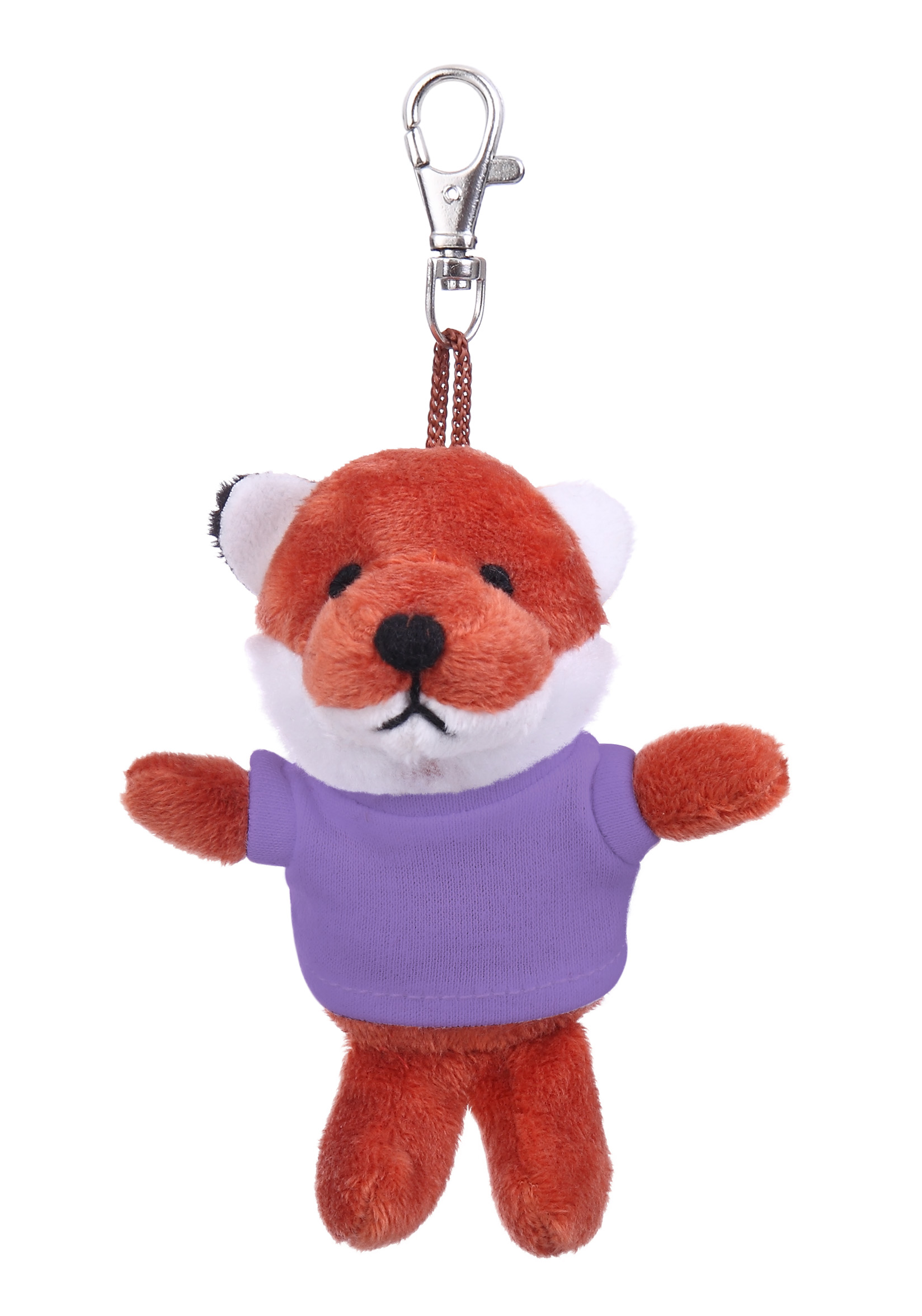 Soft Plush Fox Keychain with Tee 14
