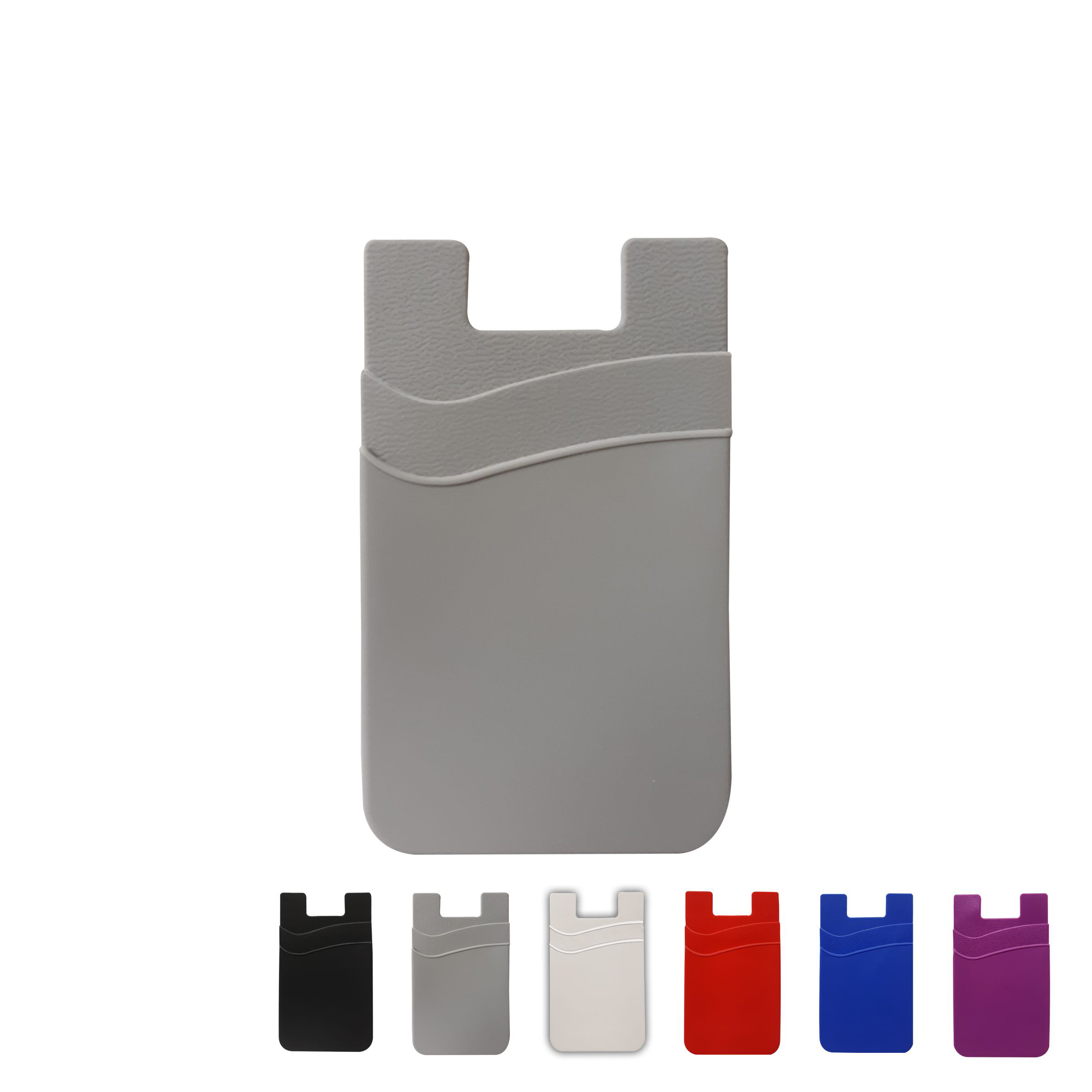 Dual Pocket Silicone Cell Phone Wallet 30
