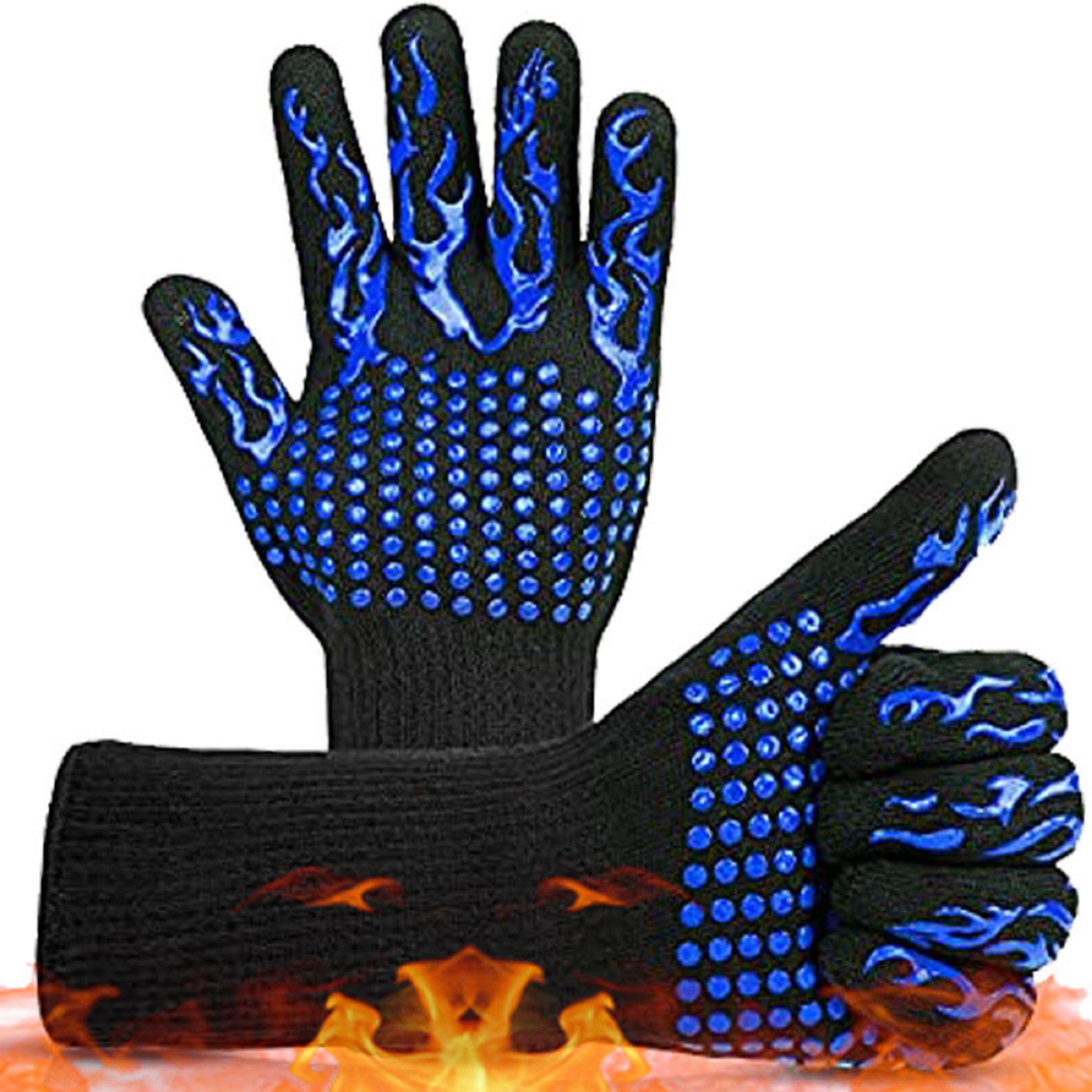 1472 ? High Temp Resistance Fireproof Glove for Grilling Barbecue 5
