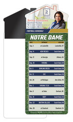 Magna-Card House Shape Magnet Football Schedules (3.5x9)