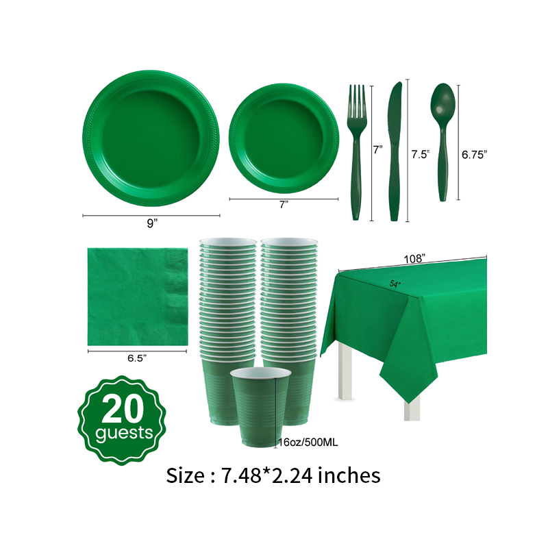 Set for 20 People Disposable Party Supplies 5