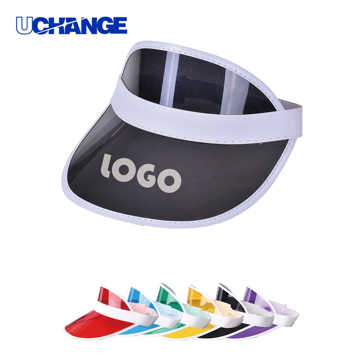 PVC Beach Visor Hat for Summer Wear