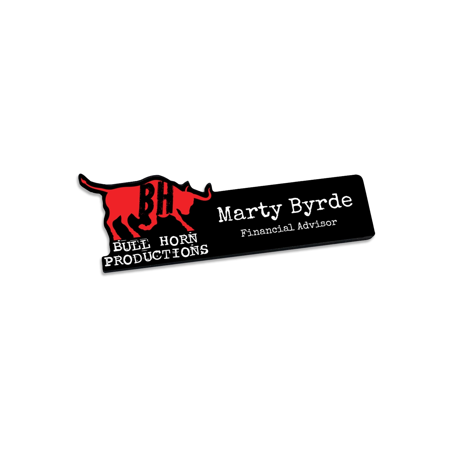Custom Ultra Vivid Recycled Wood Name Badges 16