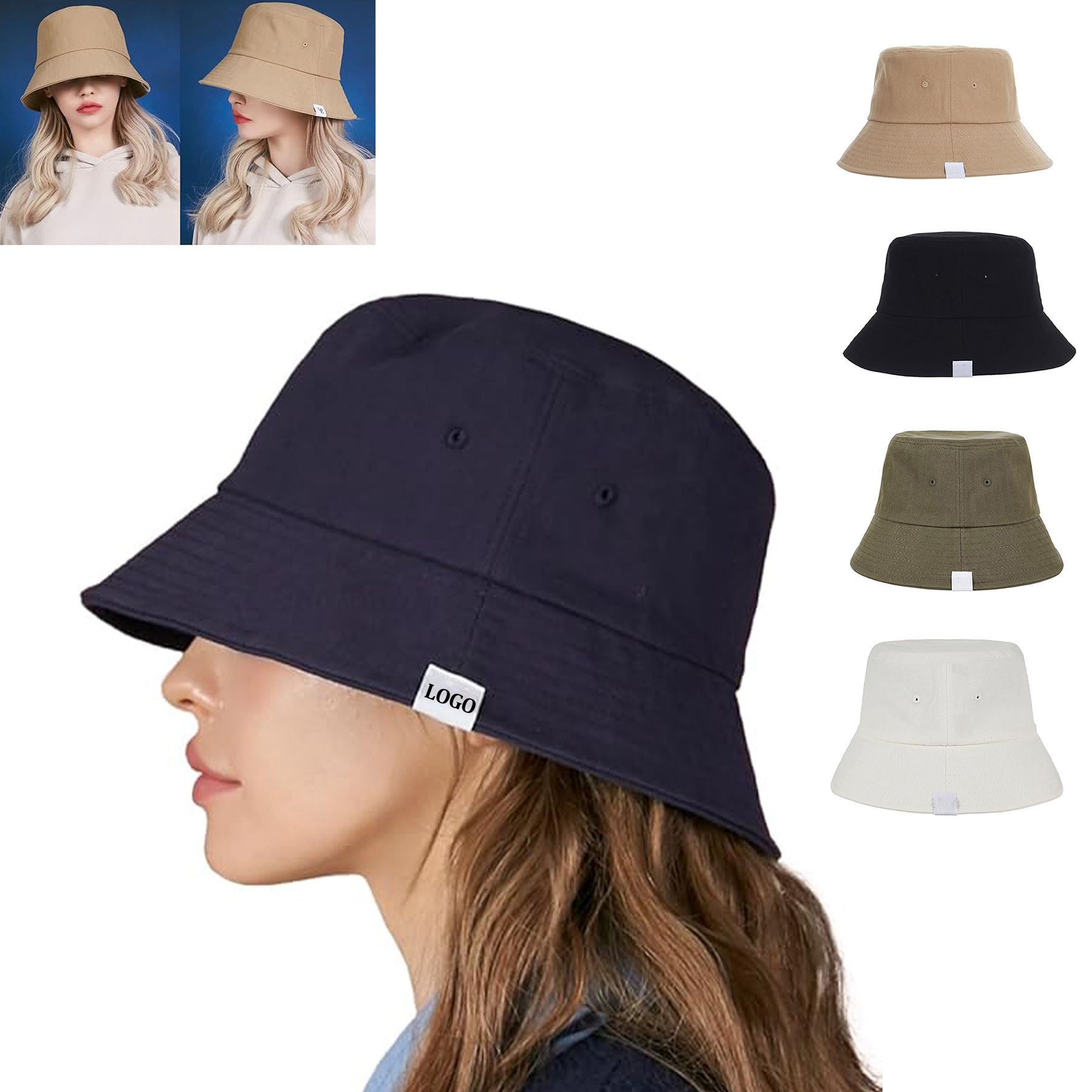 Unisex Casual Sun Protection Bucket Hat 15