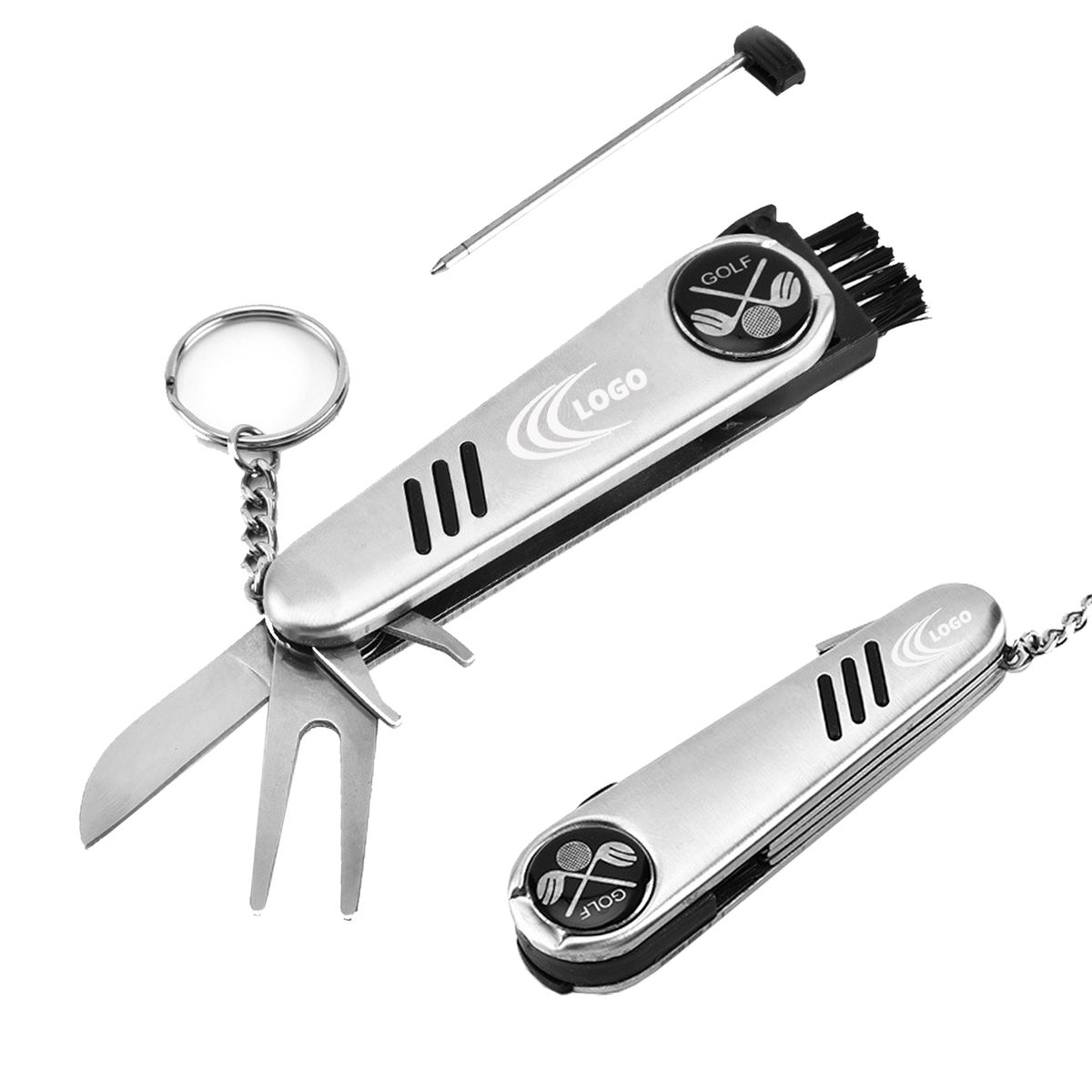 7-In-1 Stainless Steel Foldable Golf Tool 2