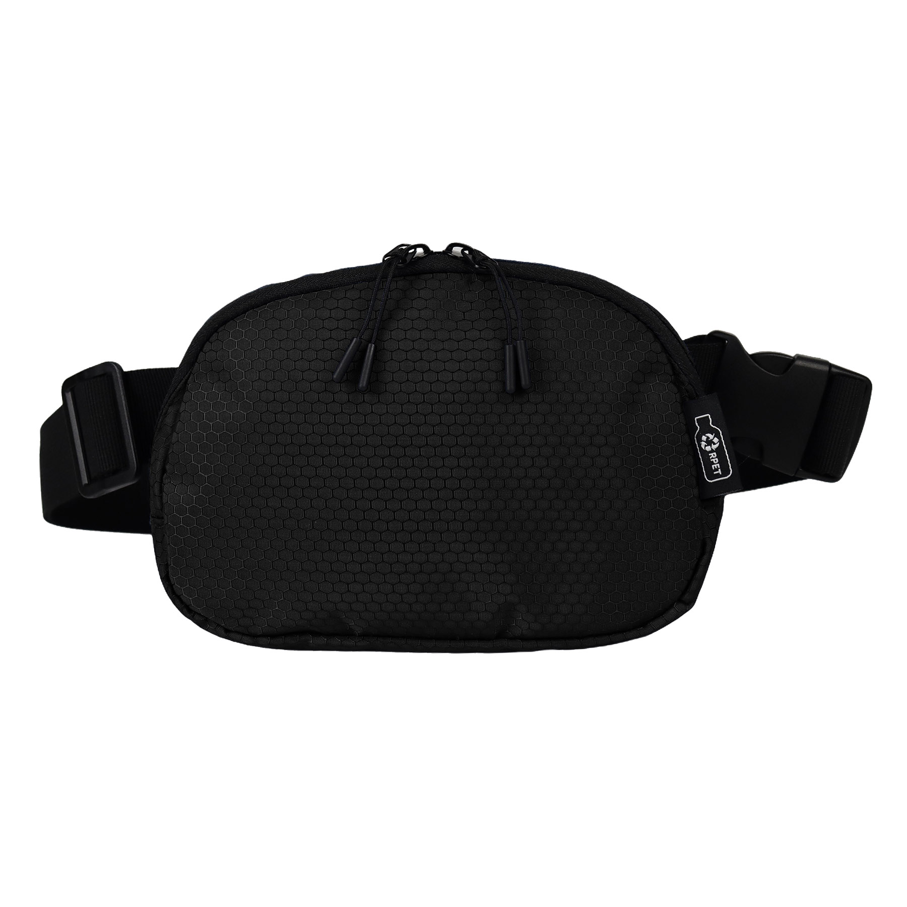Water-Resistant 100% RPET 420D PU layer Belt Bag w/Adjustable Strap 22