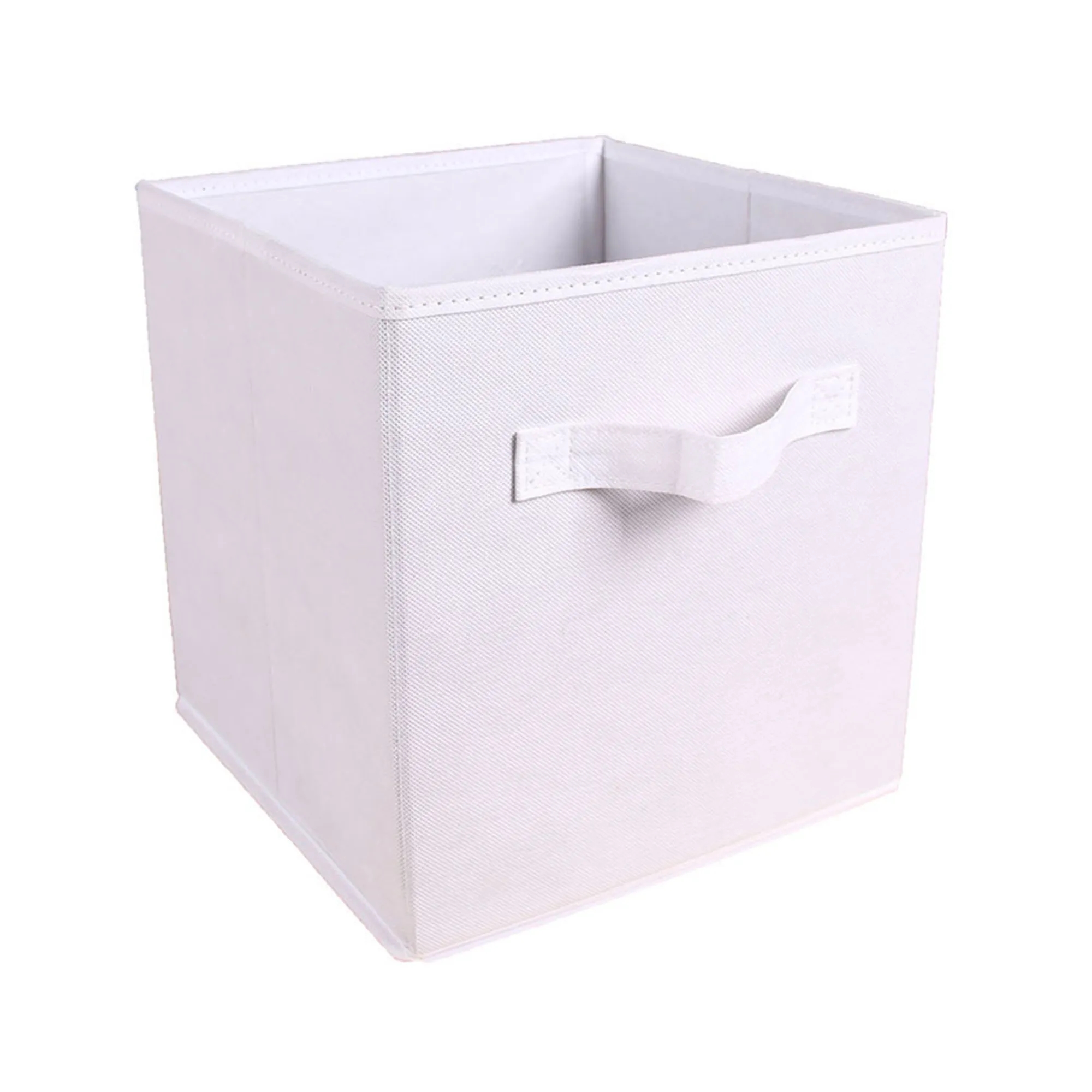 MOQ50 11" Square Non-Woven Folding Storage Box With Handle 38