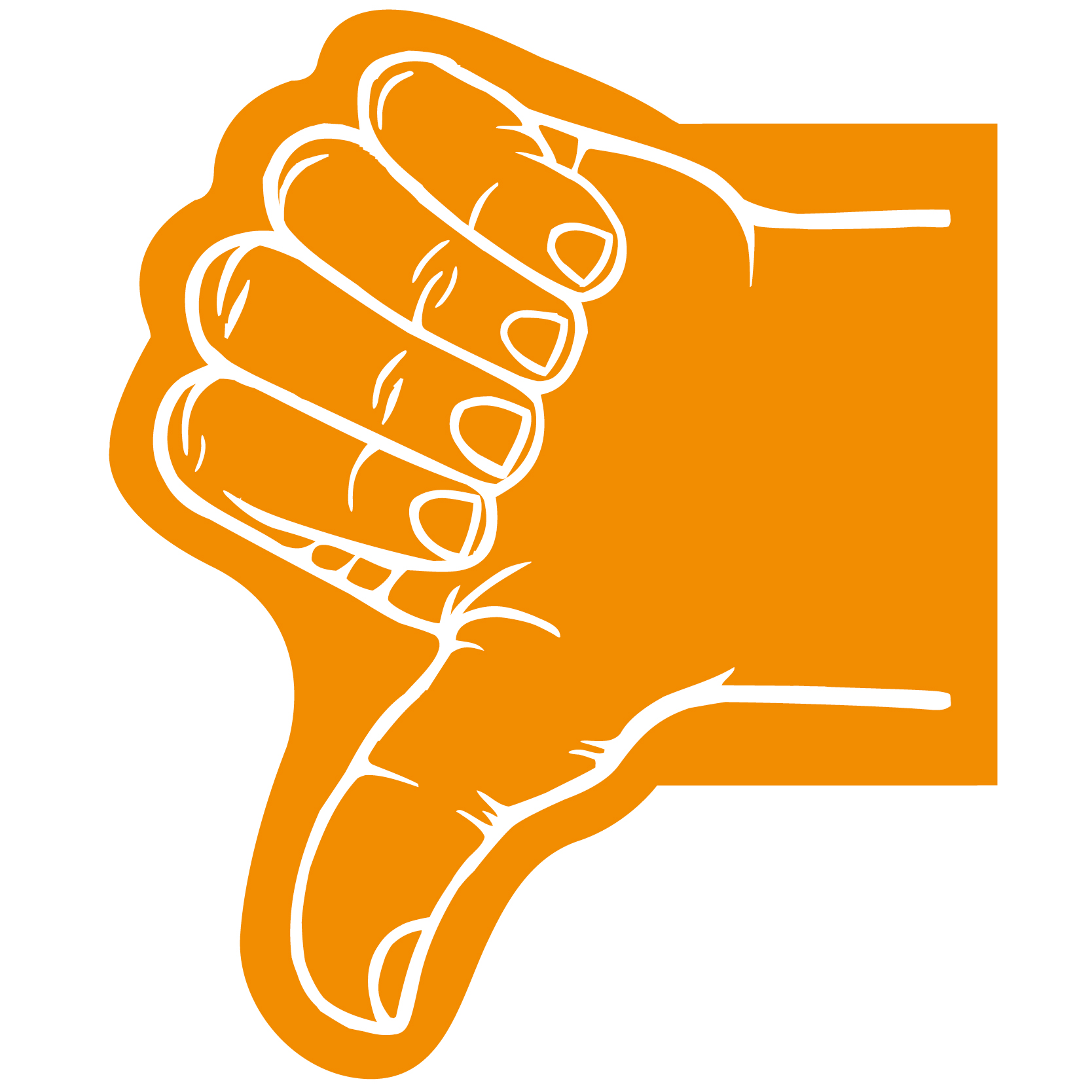 Thumb Foam Hand Mitt 74
