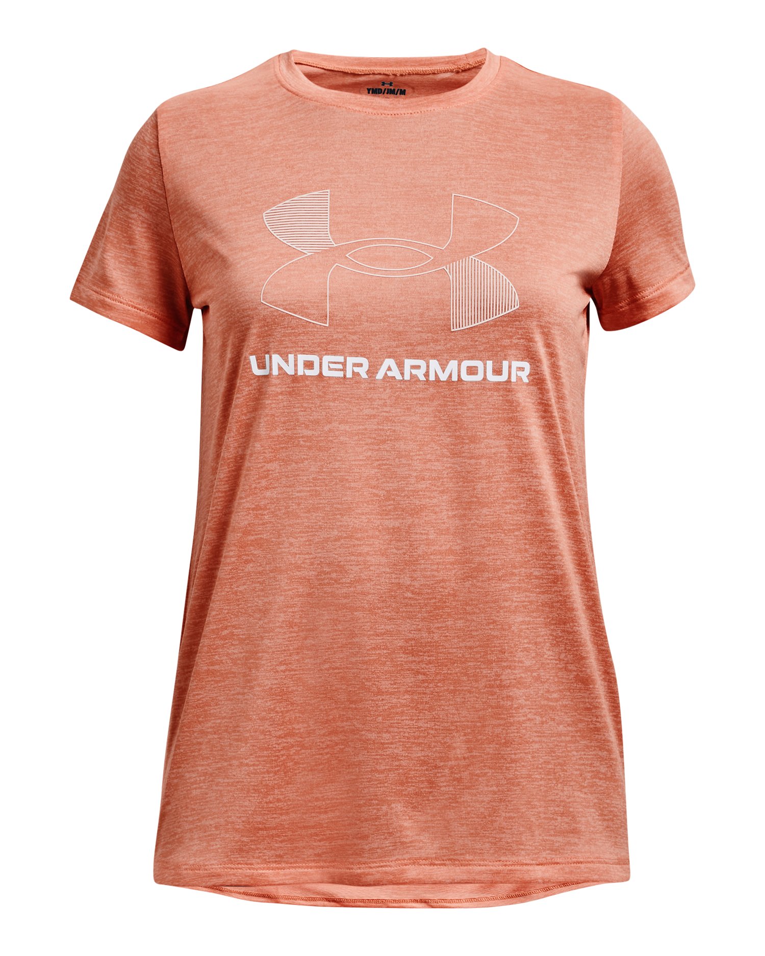 UA Tech Twist Big Logo Girls' Short Sleeve 29