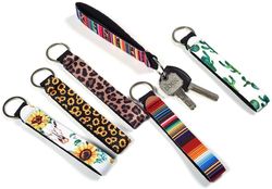 Full Color Custom Wrist Strap Keychain Neoprene Wristlet
