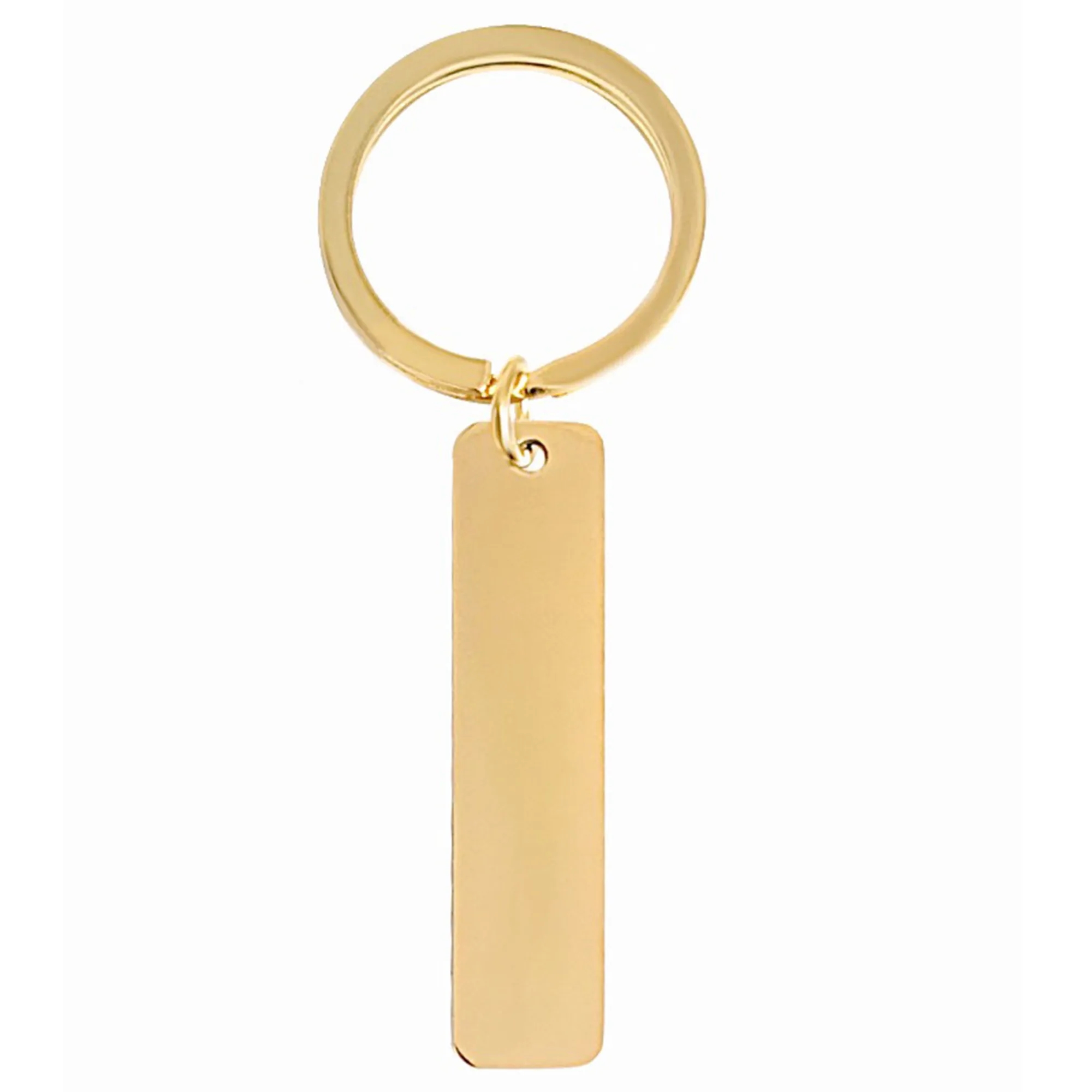 Laser Engraved Stainless Steel Keychain MOQ 20pcs 12