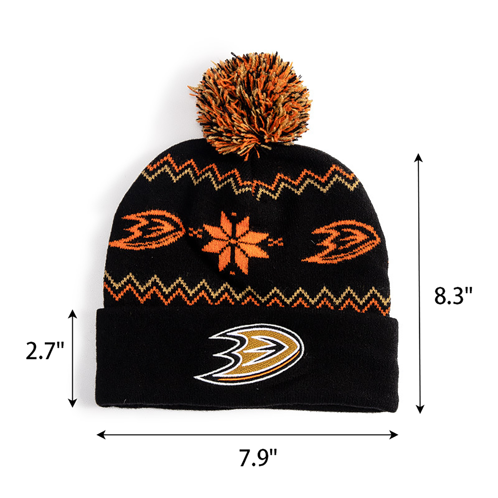 Patterned Knit Acrylic Beanie 7