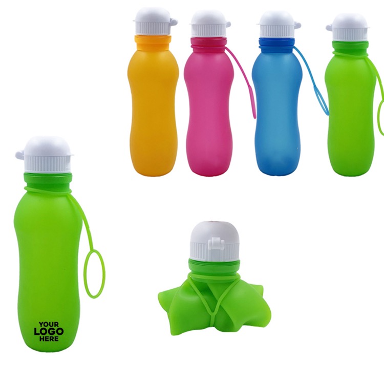 17oz Portable sports silicone roll cup
