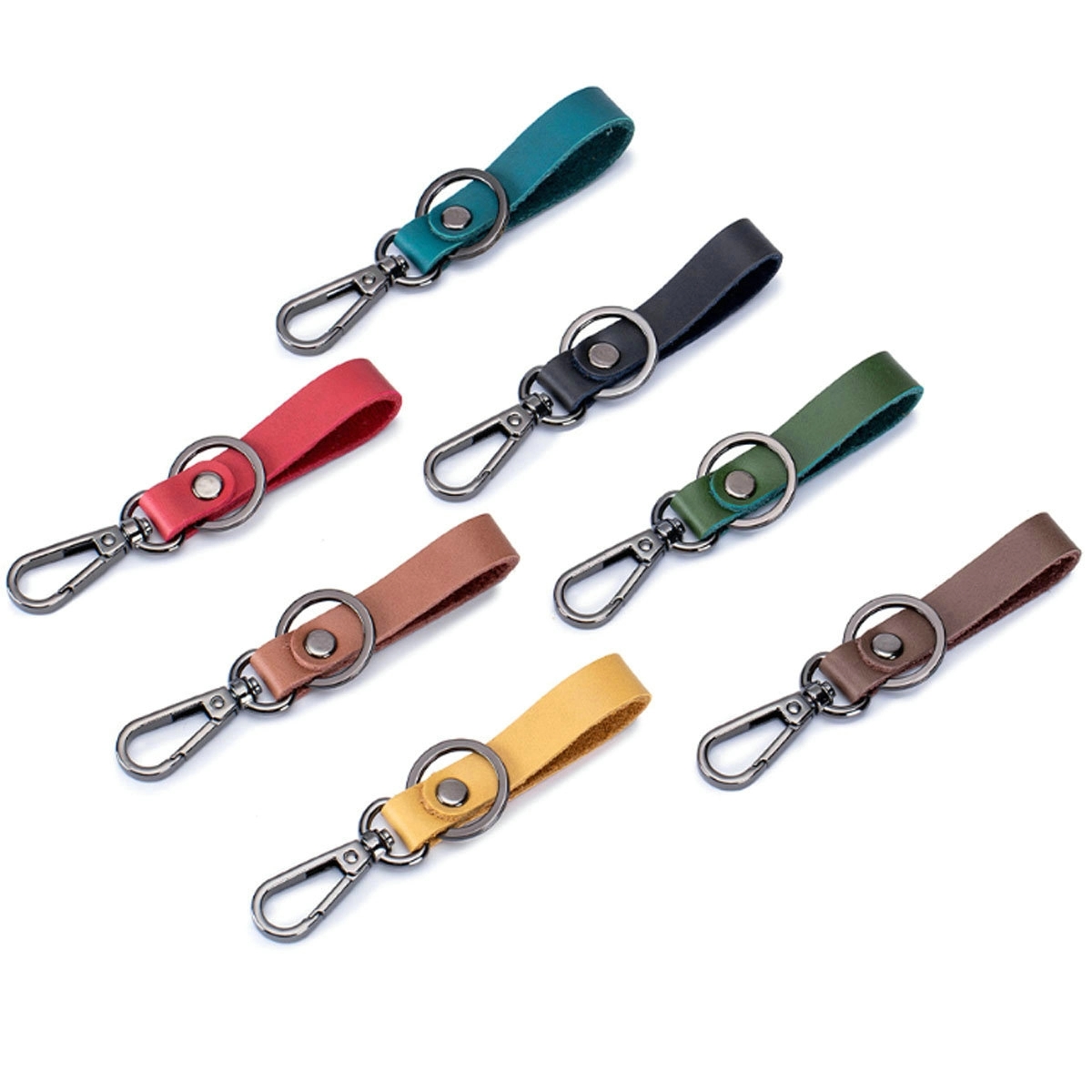 The most Popular Premium Advertising Car Leather Keychain 12