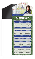 Magna-Card House Shape Magnet Football Schedules (3.5x9)