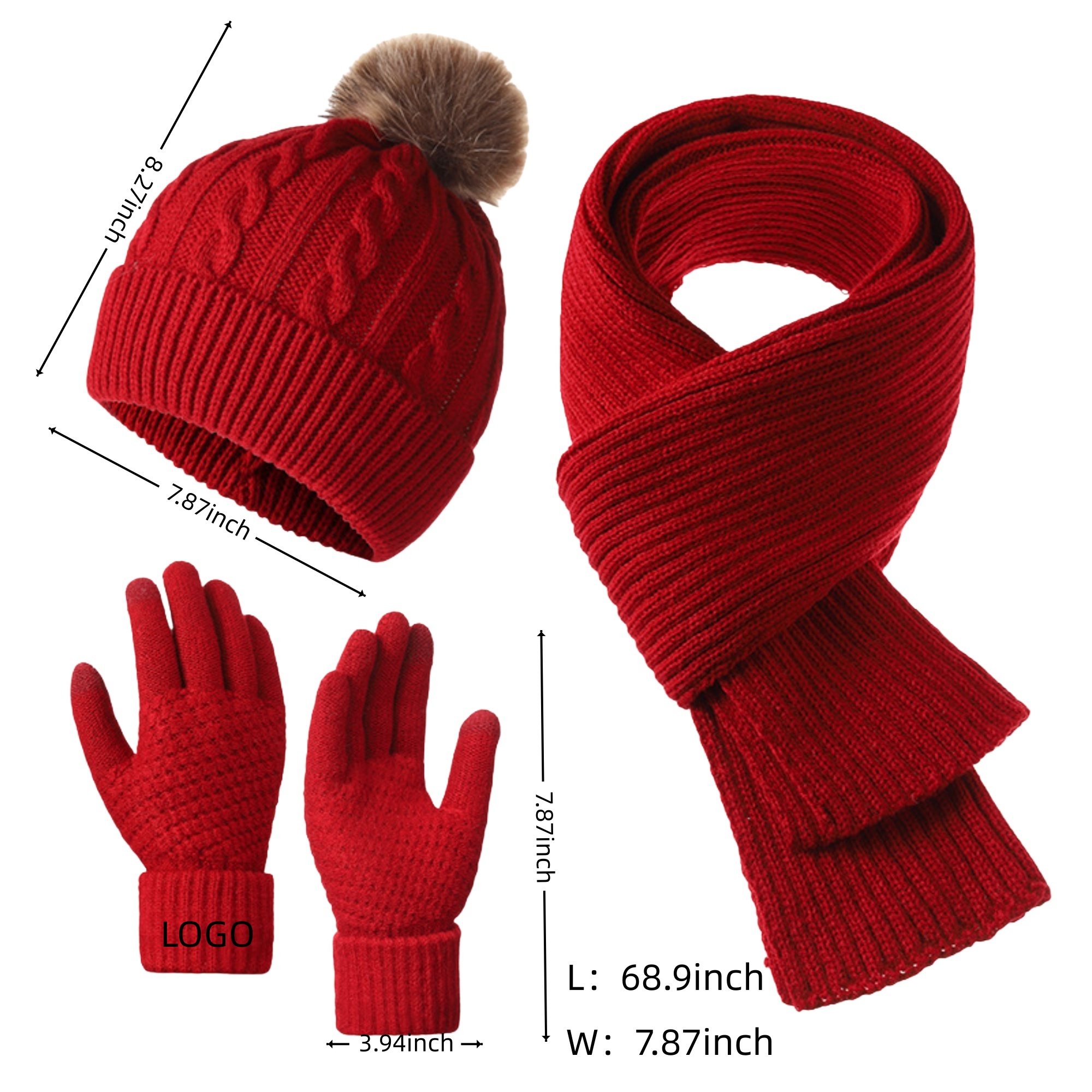 Winter Scarf Set 8
