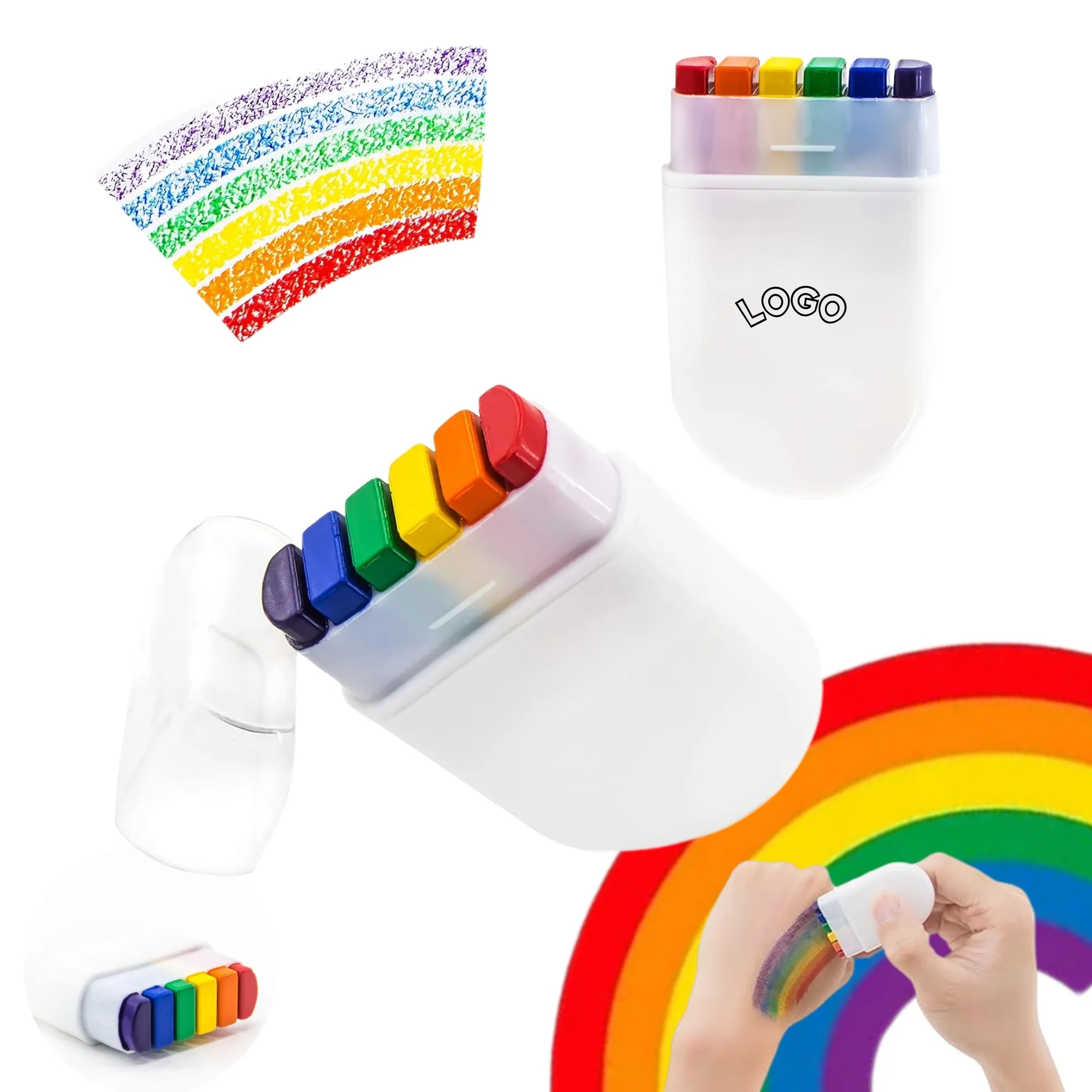 Party Gay Pride Day Rainbow Face Paint 10