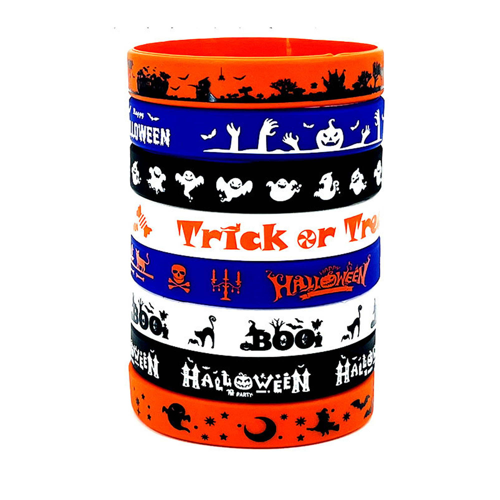Halloween Silicone Wristbands Custom Rubber Bracelets 4