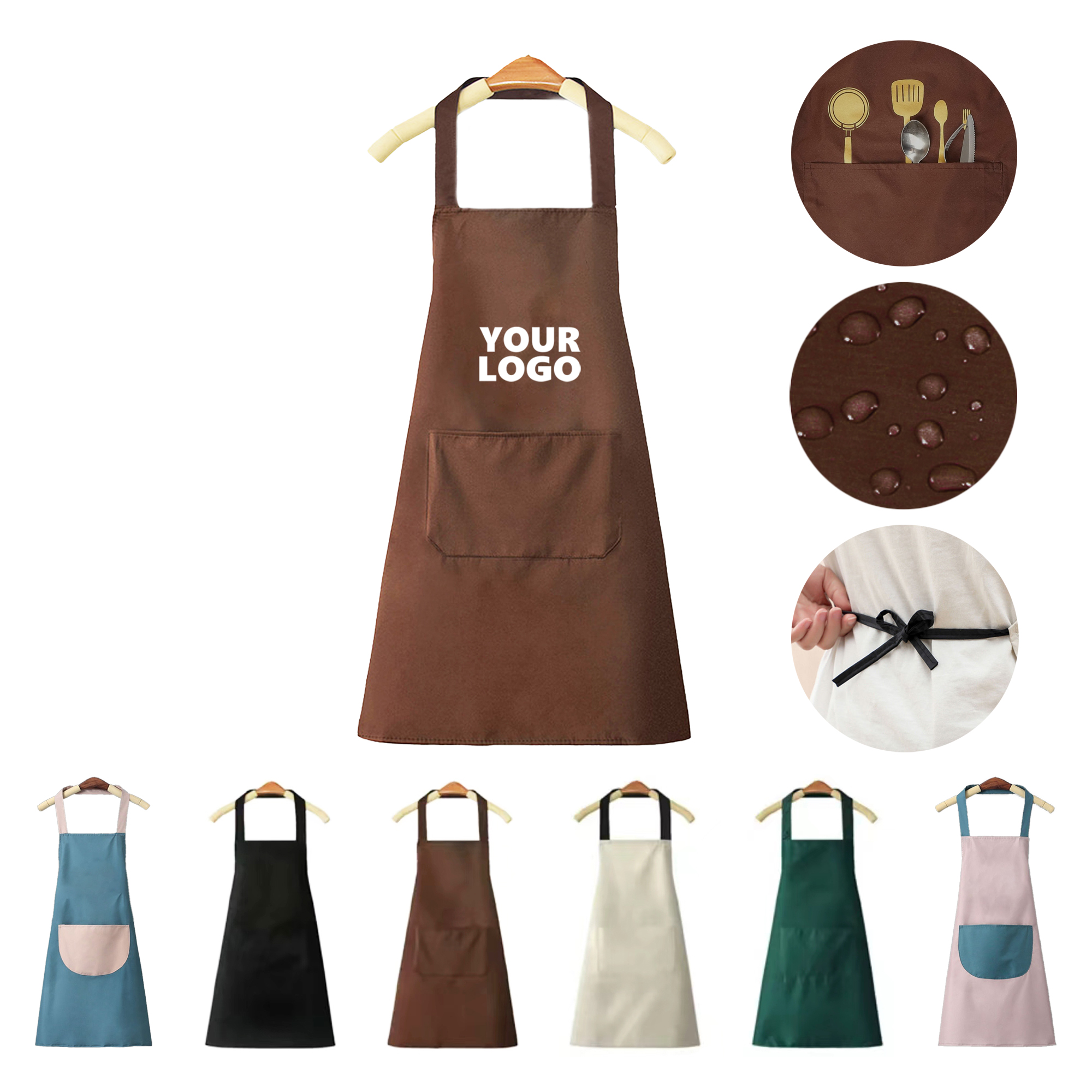 Stylish Kitchen Apron with Pocket