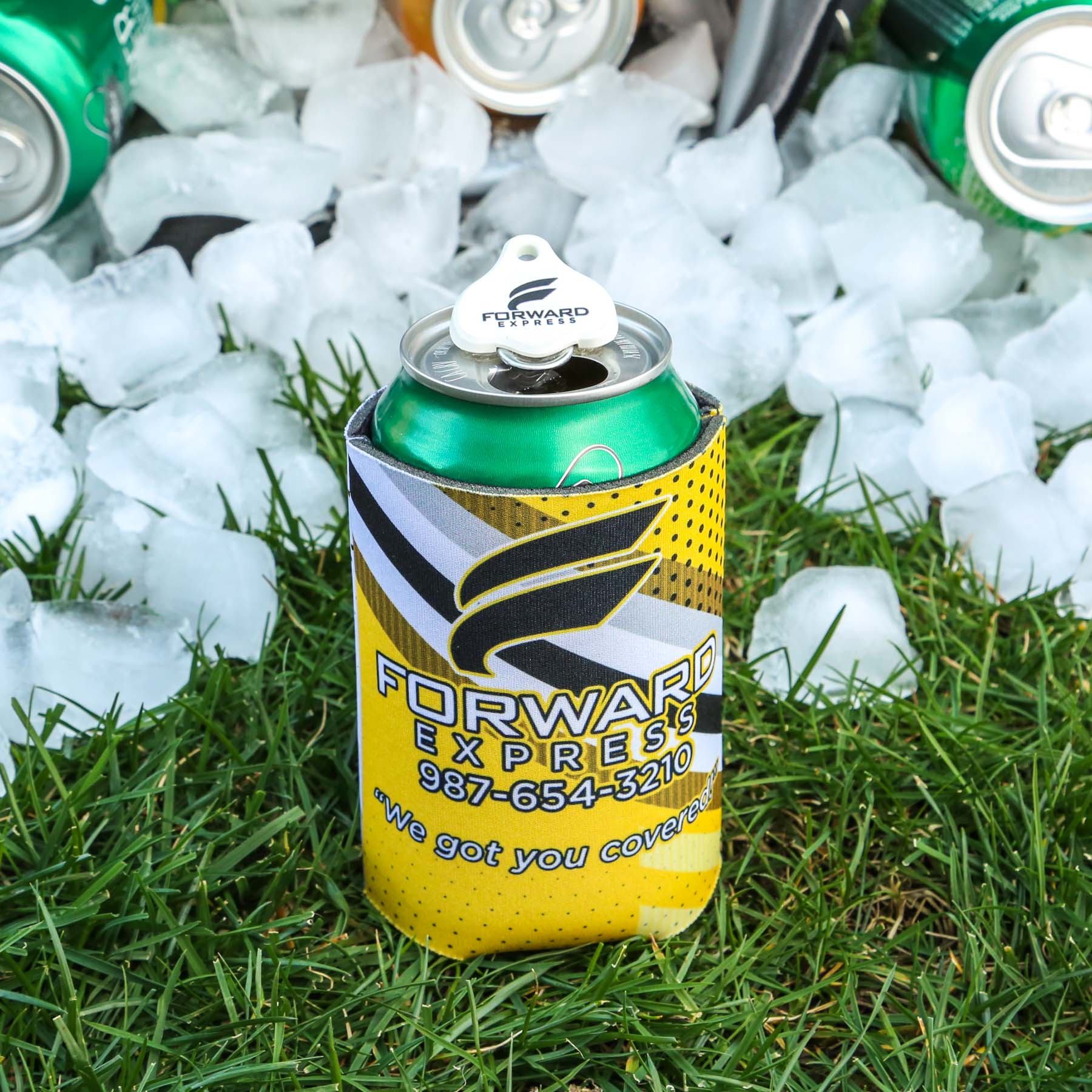 can cooler Cappy Combo, custom can cooler with logo imprint 12