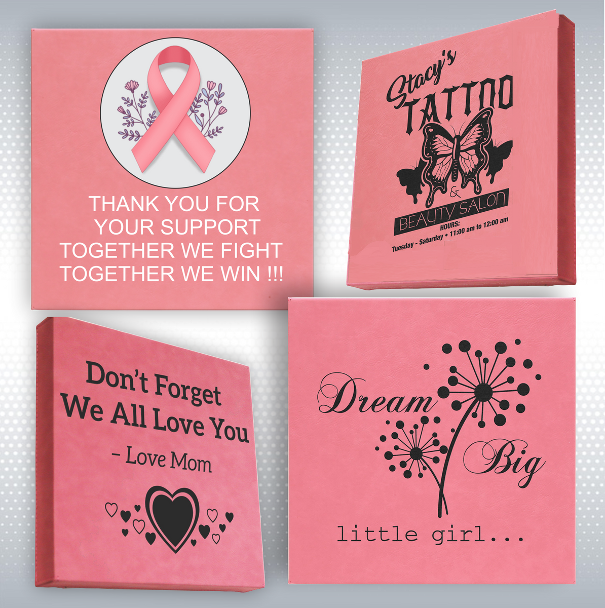10" x 10" Leatherette Wall Decor with Sawtooth Hanger 11