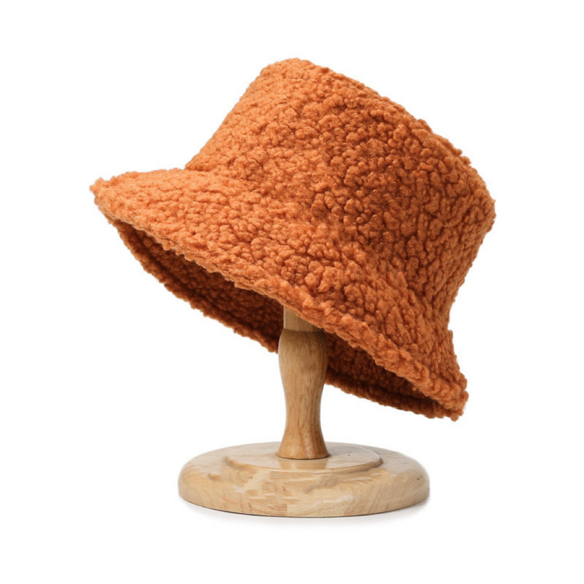 Soft Sherpa Fleece Bucket Hat for Women Winter Style 21
